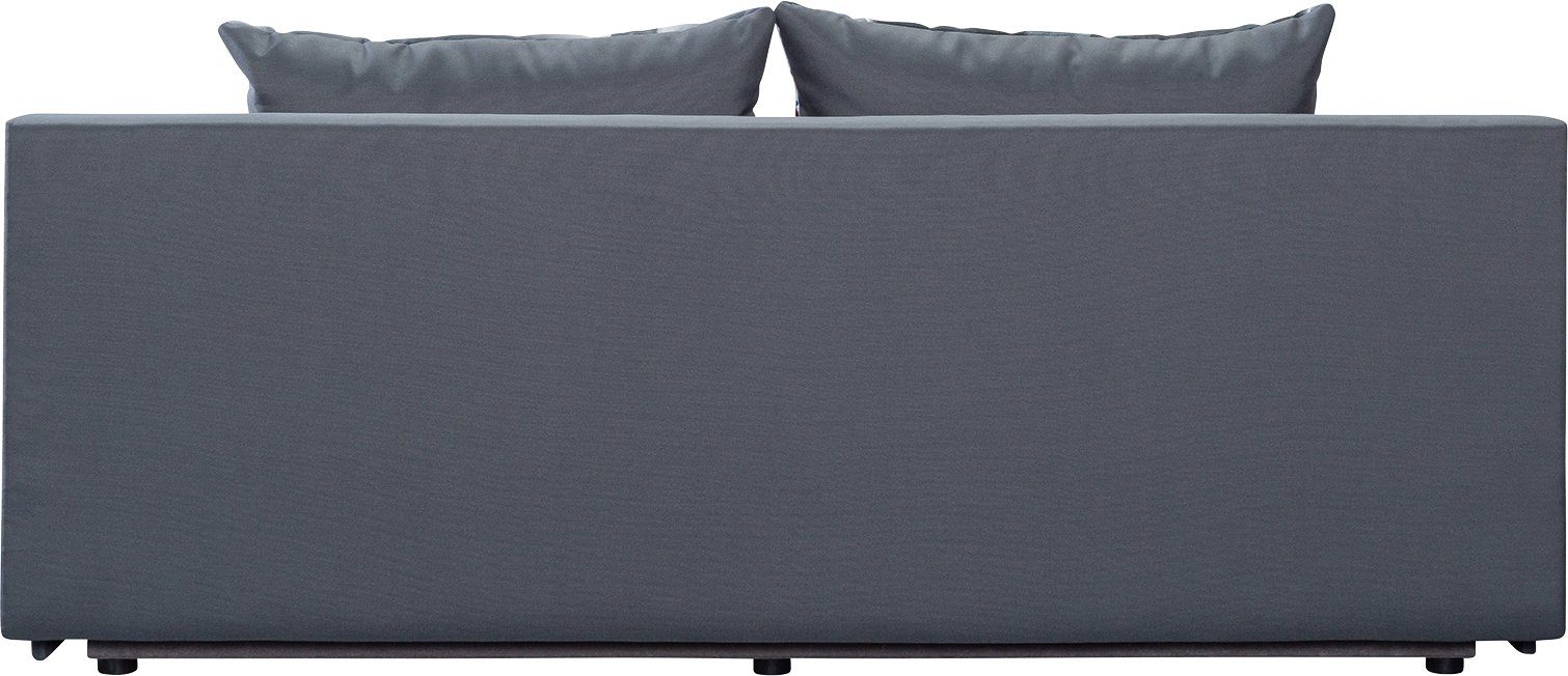 exxpo - sofa fashion 3-zitsbank Tabou Sound Scream slaapbank breedte 193cm met slaapbank functie en bedbox, incl. losse sier- en rugkussens