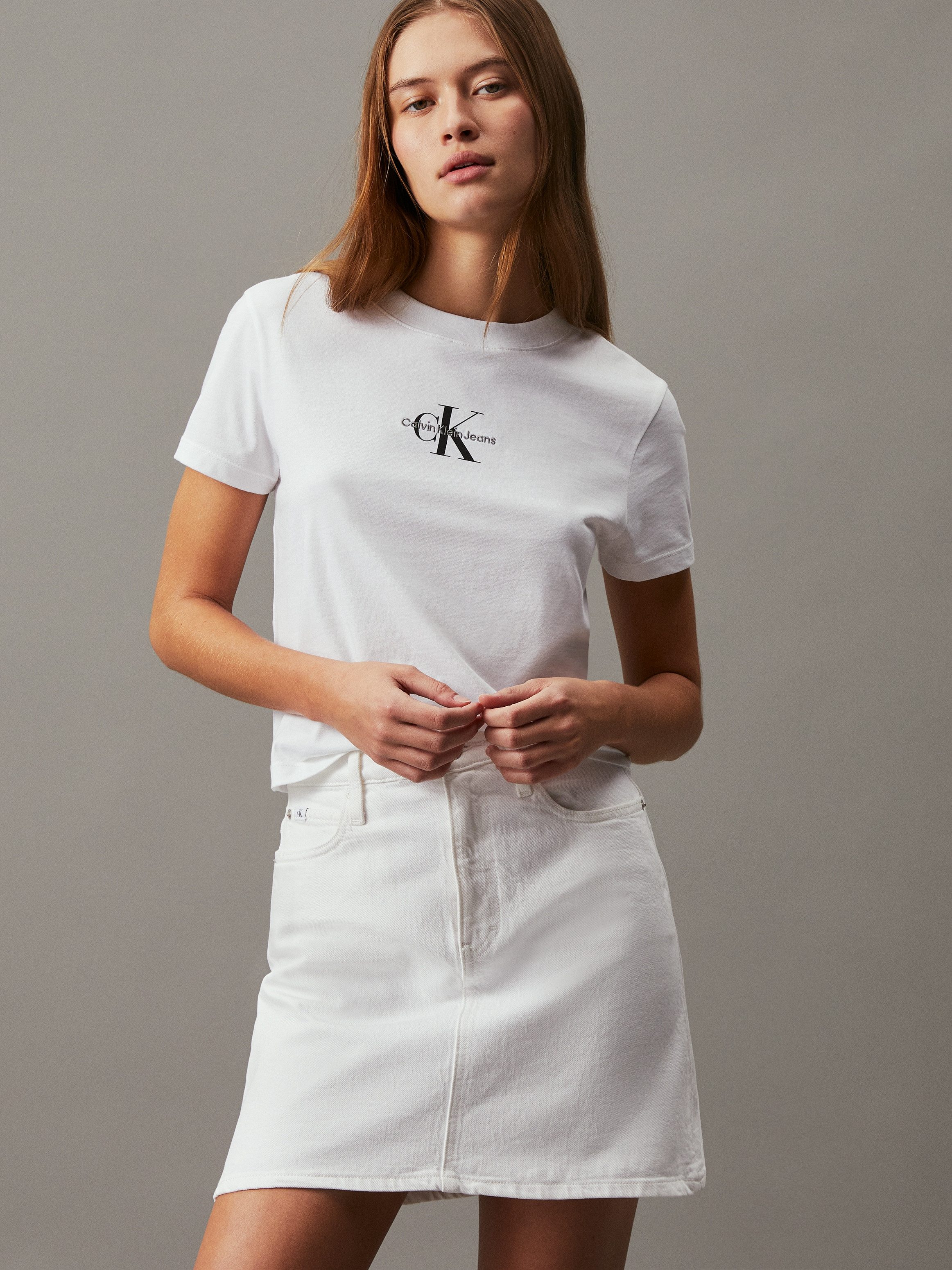Calvin Klein Midirok HR A-LINE MINI SKIRT