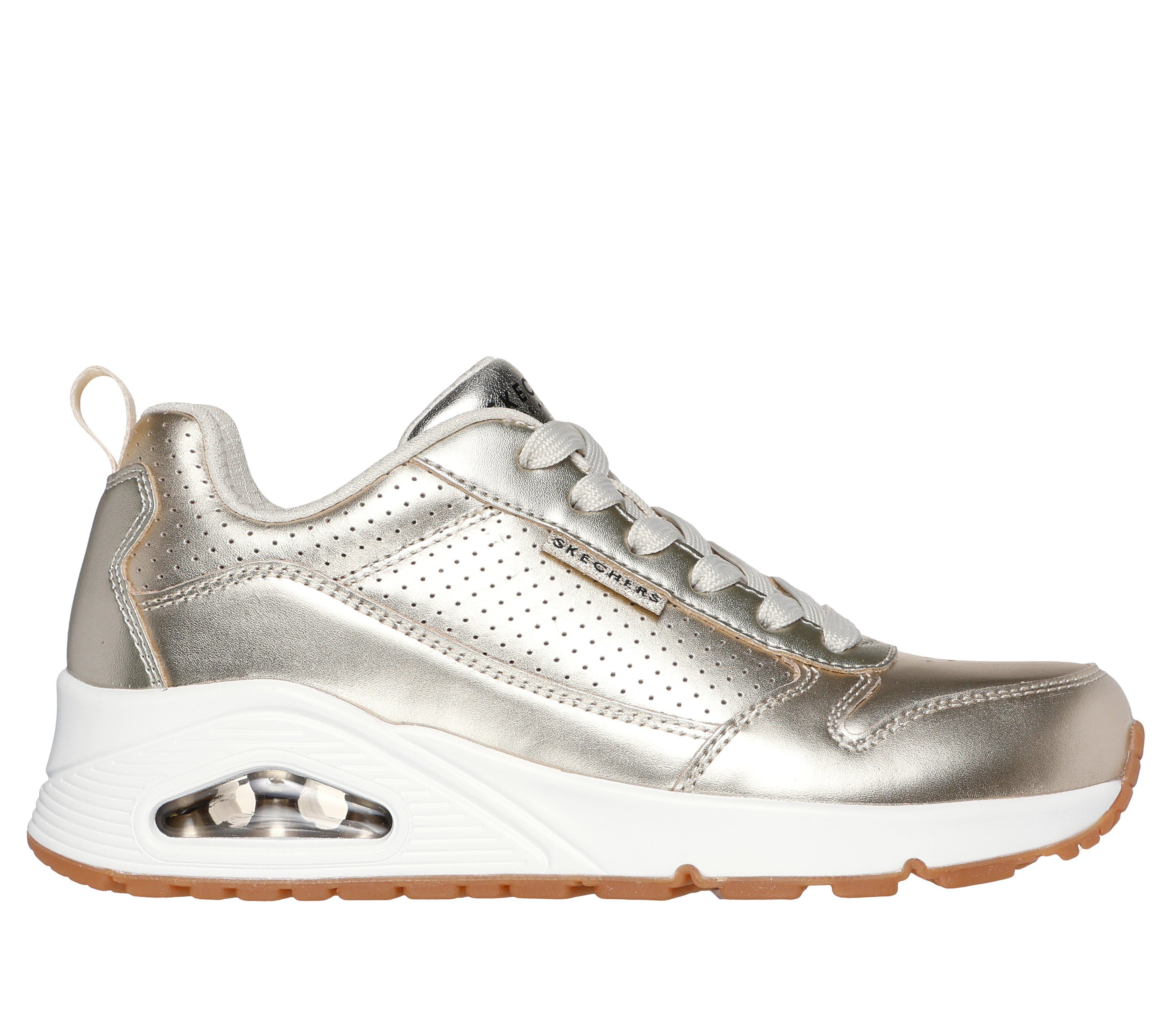 Skechers Sneakers Uno - Metallixs Wedge sneakers, plateausneakers, veterschoenen met Skech-Air