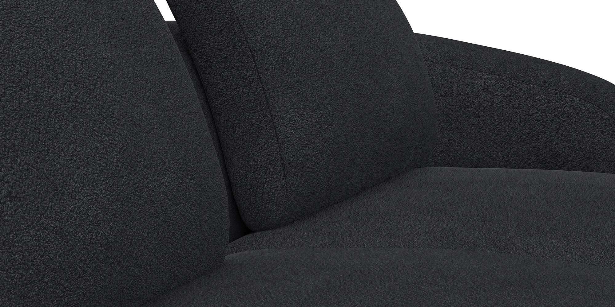 FLEXLUX Zithoek Torino, rond, L-vorm, bankhoek met recamière, longchair-sofa