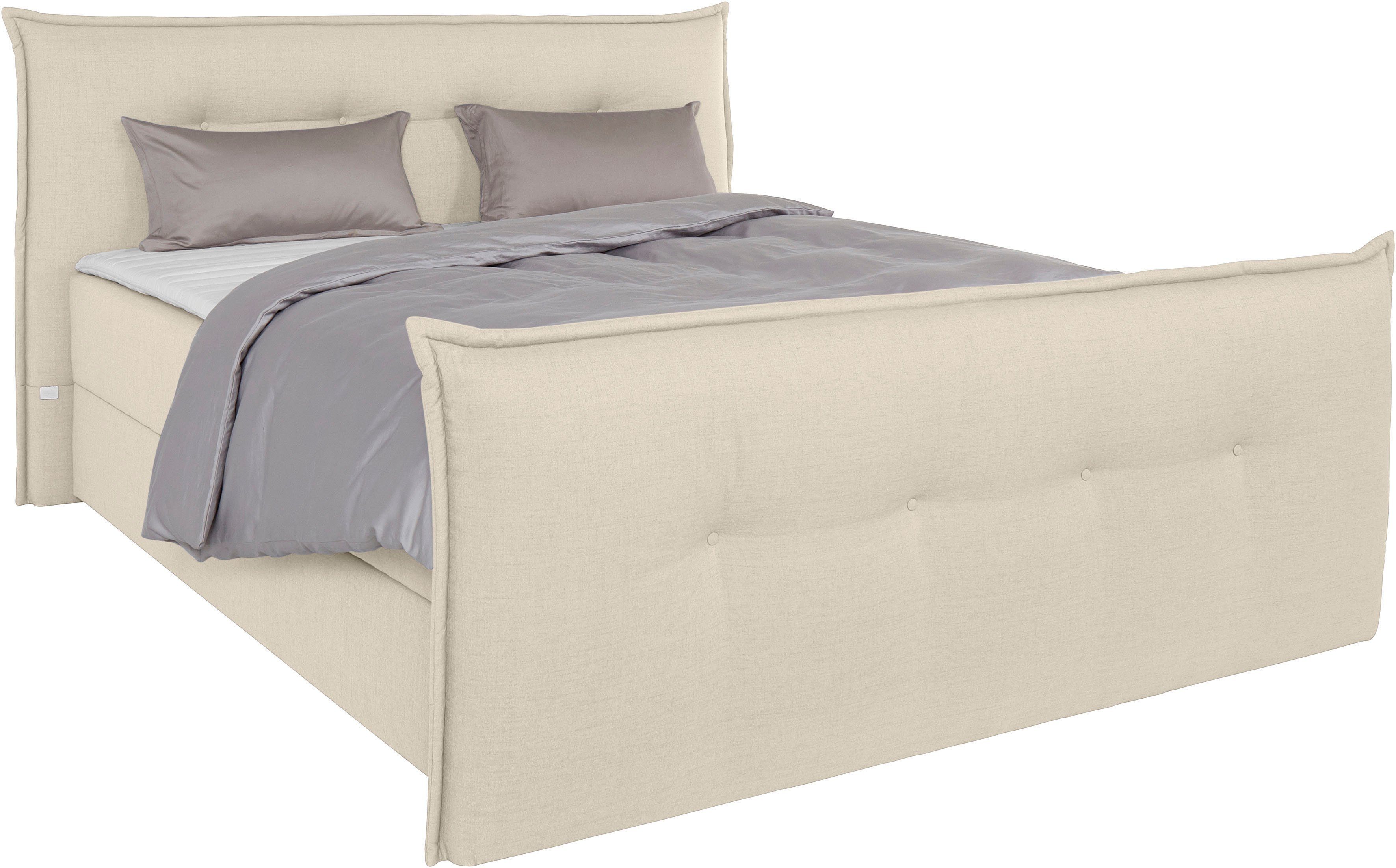 andas Boxspring Lichtgewicht inclusief voetbord, bedkist & topmatras, in 4 breedten en 2 hardheden