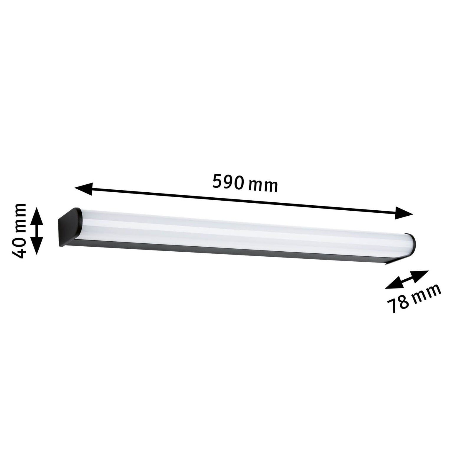 Paulmann Led-wandlamp Selection Bad LED wandlamp Arneb IP44 3000K 1000lm 230V 12,5 W (1 stuk)