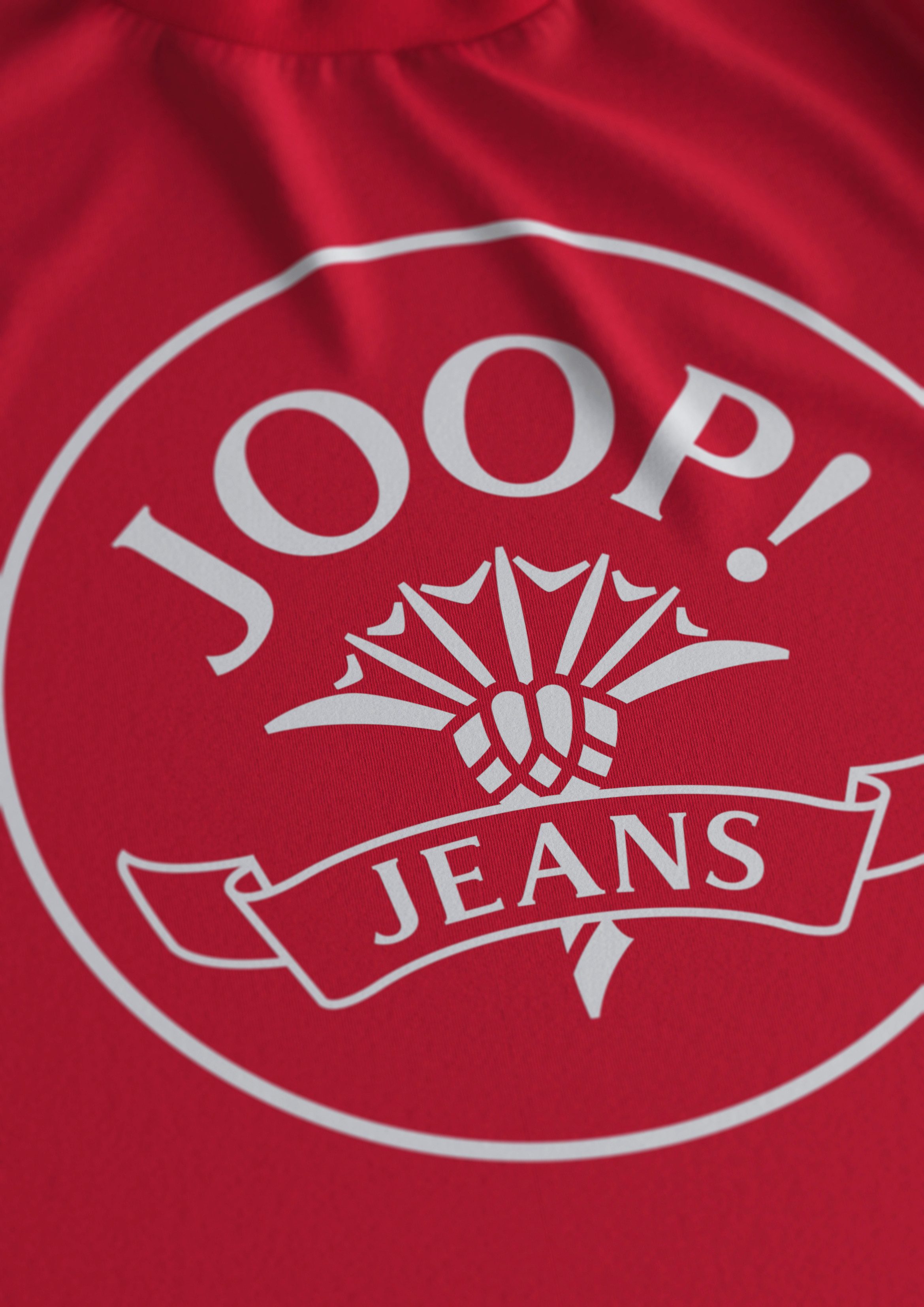Joop Jeans Shirt met korte mouwen Aleko Met logo-print in contrasterende kleur