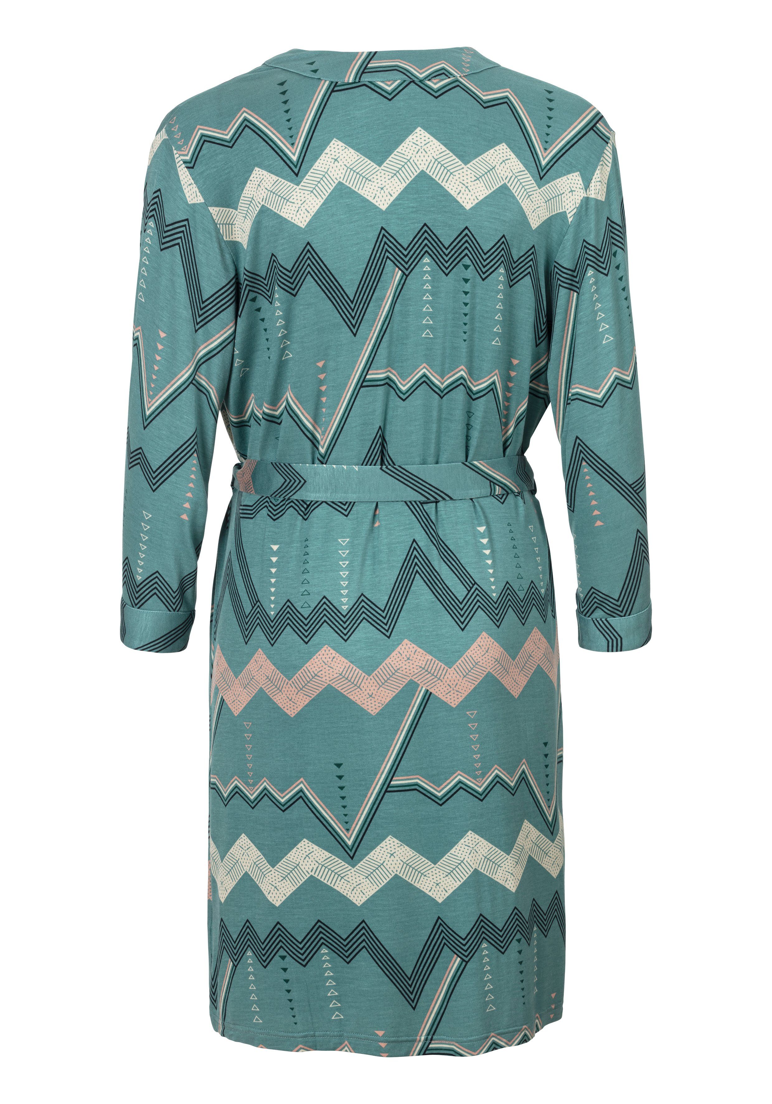 Lascana Kimono met grafisch zigzagmotief