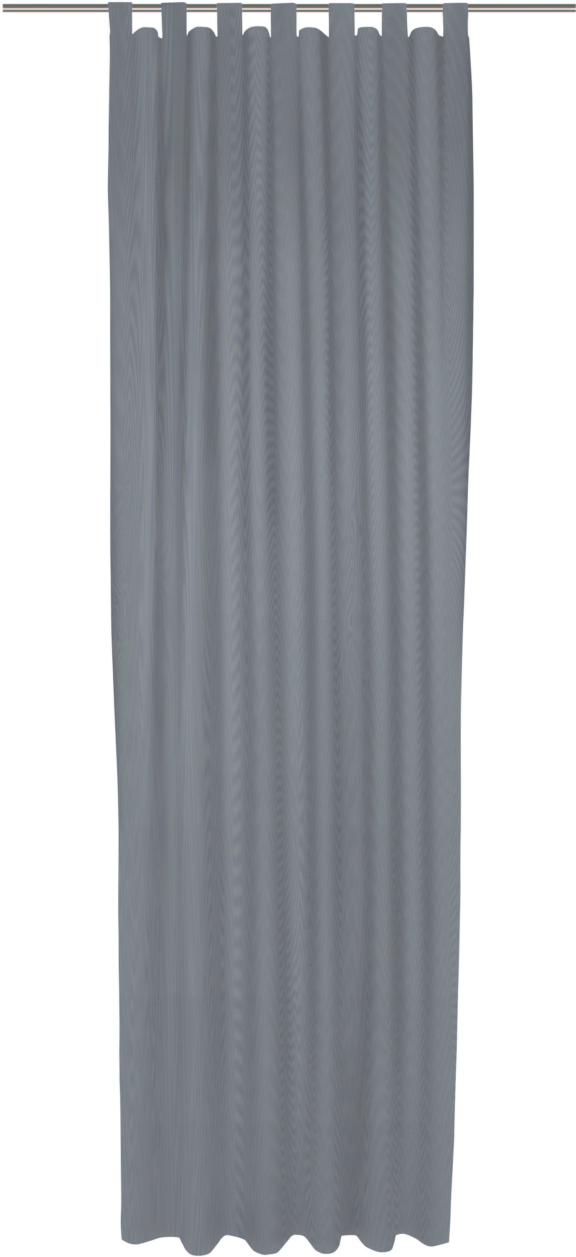 Wirth Gordijn Uni Collection Light (1 stuk) kant & klaar gordijnen maat 142 cm x 295 cm blauw