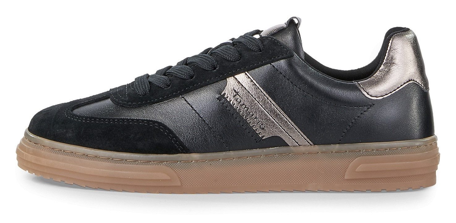 Tamaris Plateausneakers veterschoen, lage schoen, vrijetijdsschoen met gepolsterde schachtversteviging