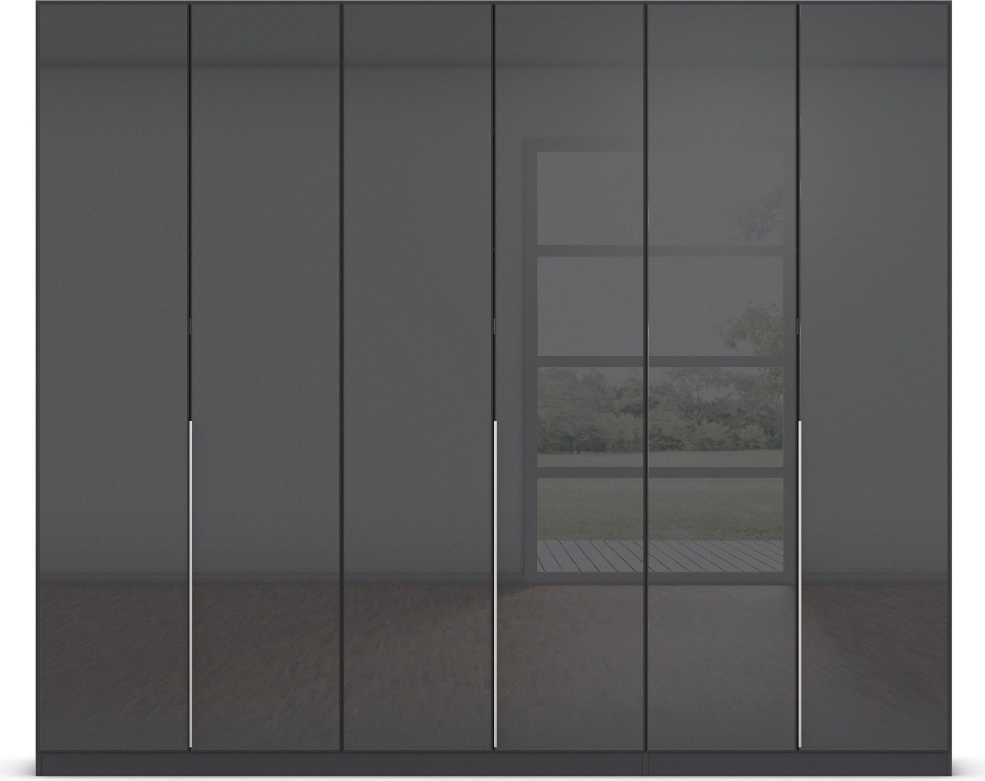 rauch Draaideurkast Kledingkasten kast garderobe AGORDO met glazen front doordachte binnenuitrusting, in 6 breedtes en 2 hoogtes made in germany
