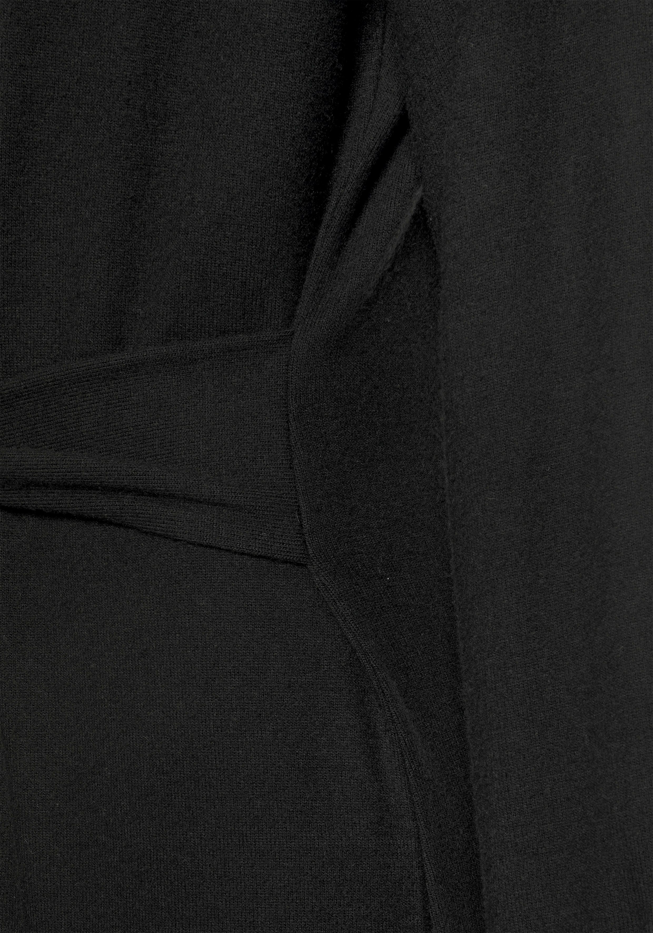 Lascana Gebreide jurk Loungejurk met tailleband, loungewear