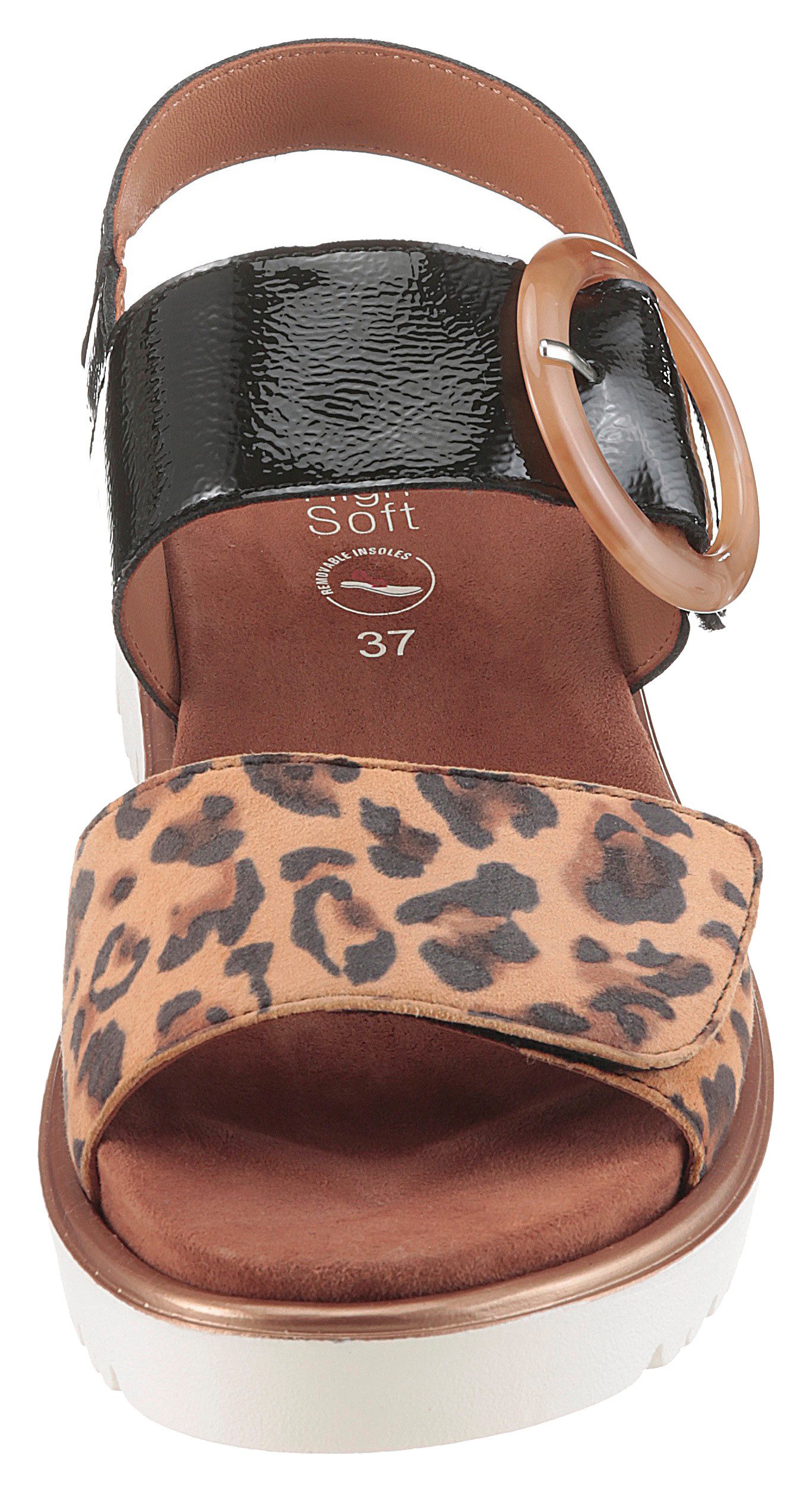 Ara Sleehaksandaaltjes Bilbao , sleehaksandaal, comfortabele schoen met klittenbandsluitingen, g-breedte