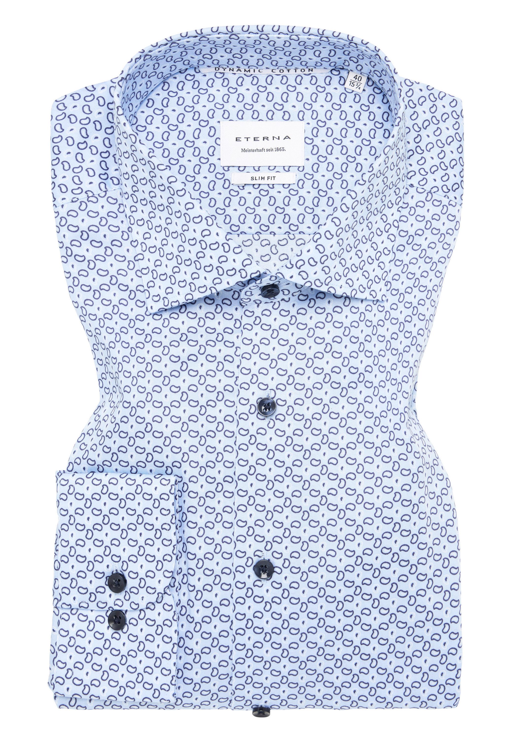 Eterna Overhemd met lange mouwen Slim fit NON IRON (strijkvrij)