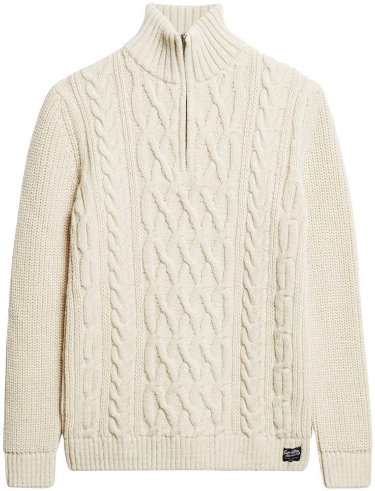 Superdry Gebreide trui Jacob Cable Knit Half Zip