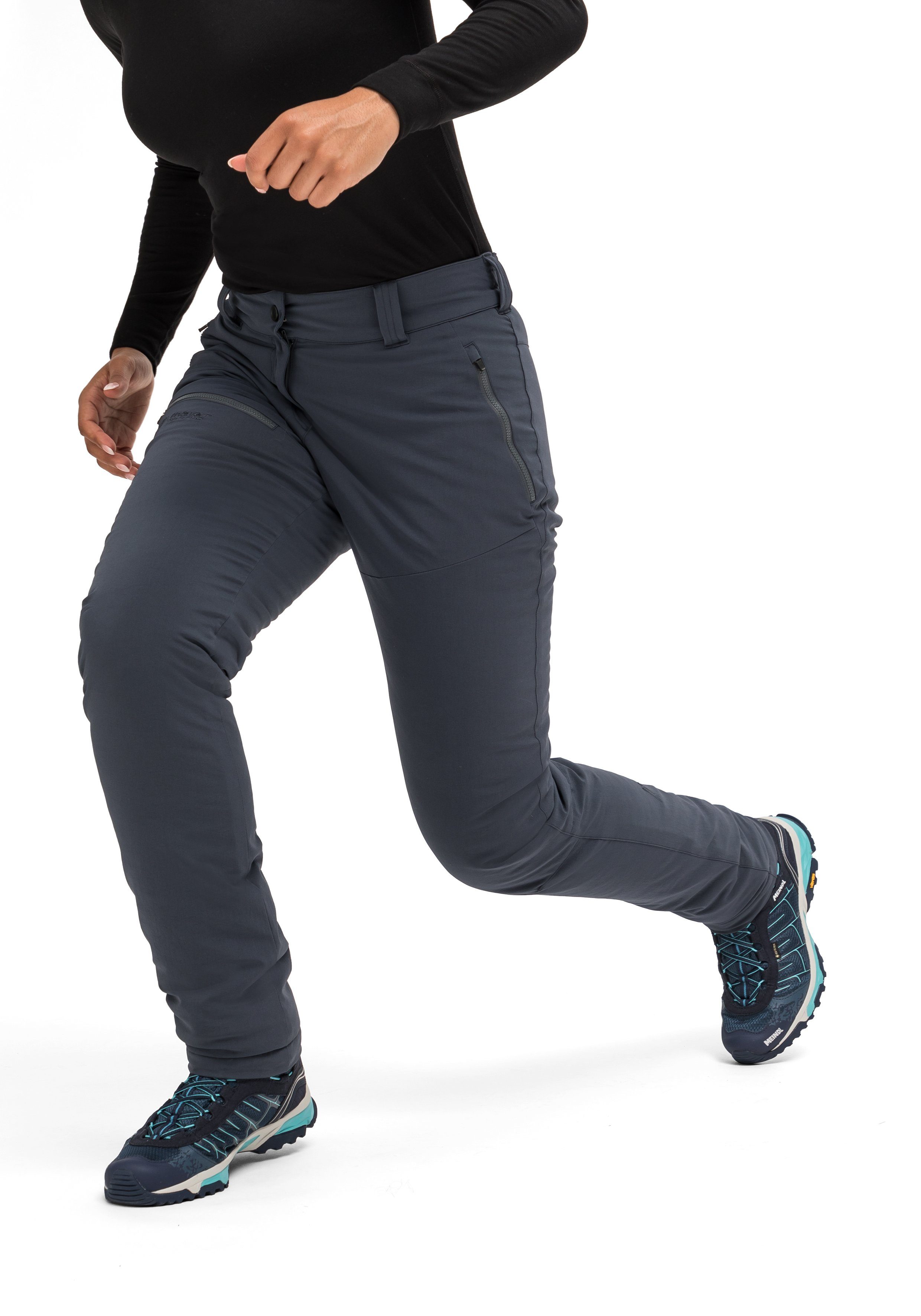 Maier Sports Outdoorbroek Lulaka Wool Dames winter wandelbroek, functionele broek met wolwattering
