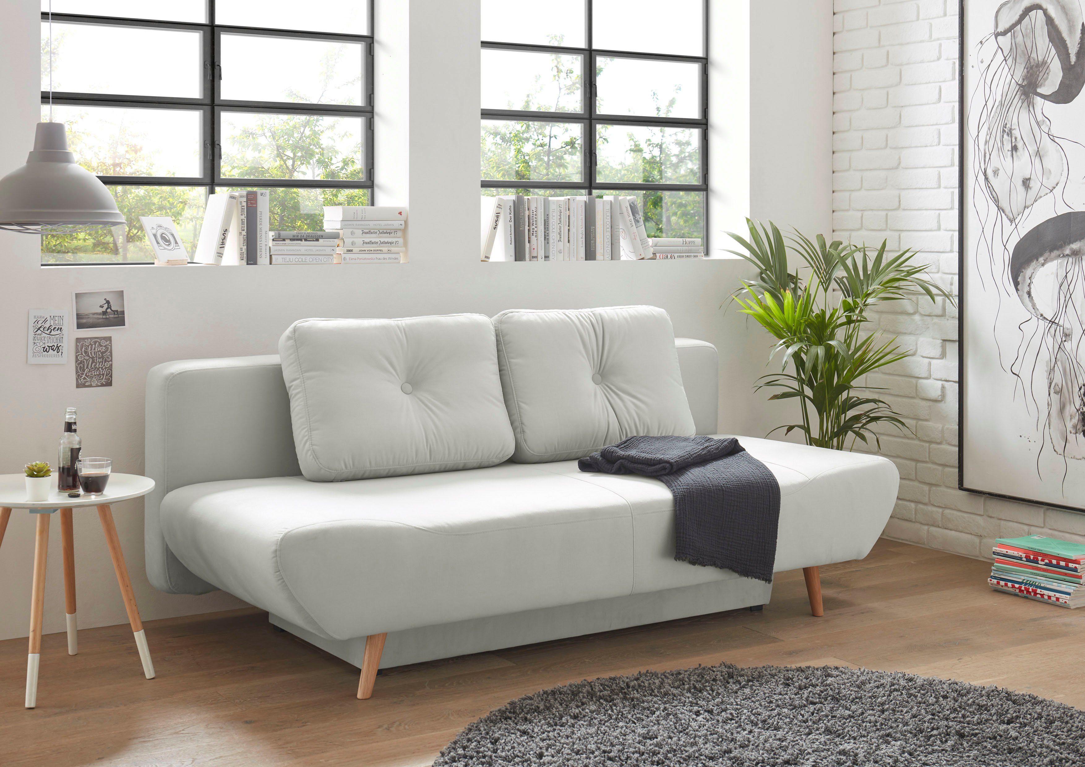 andas Slaapbank Segmon simpel in een comfortabel te bed veranderen, inclusief bedkist