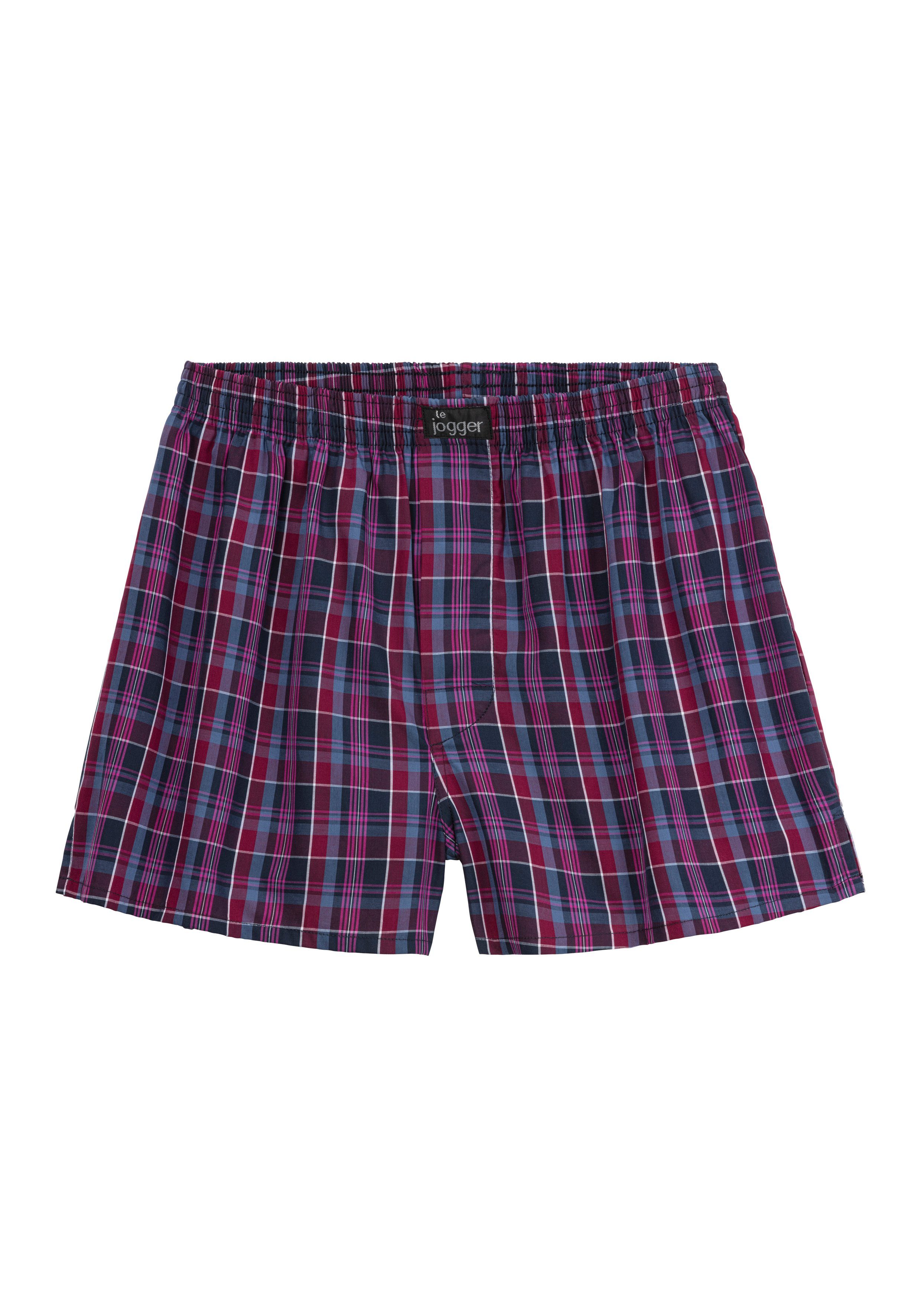 le jogger® Geweven boxershort van puur katoen (set, 3 stuks)