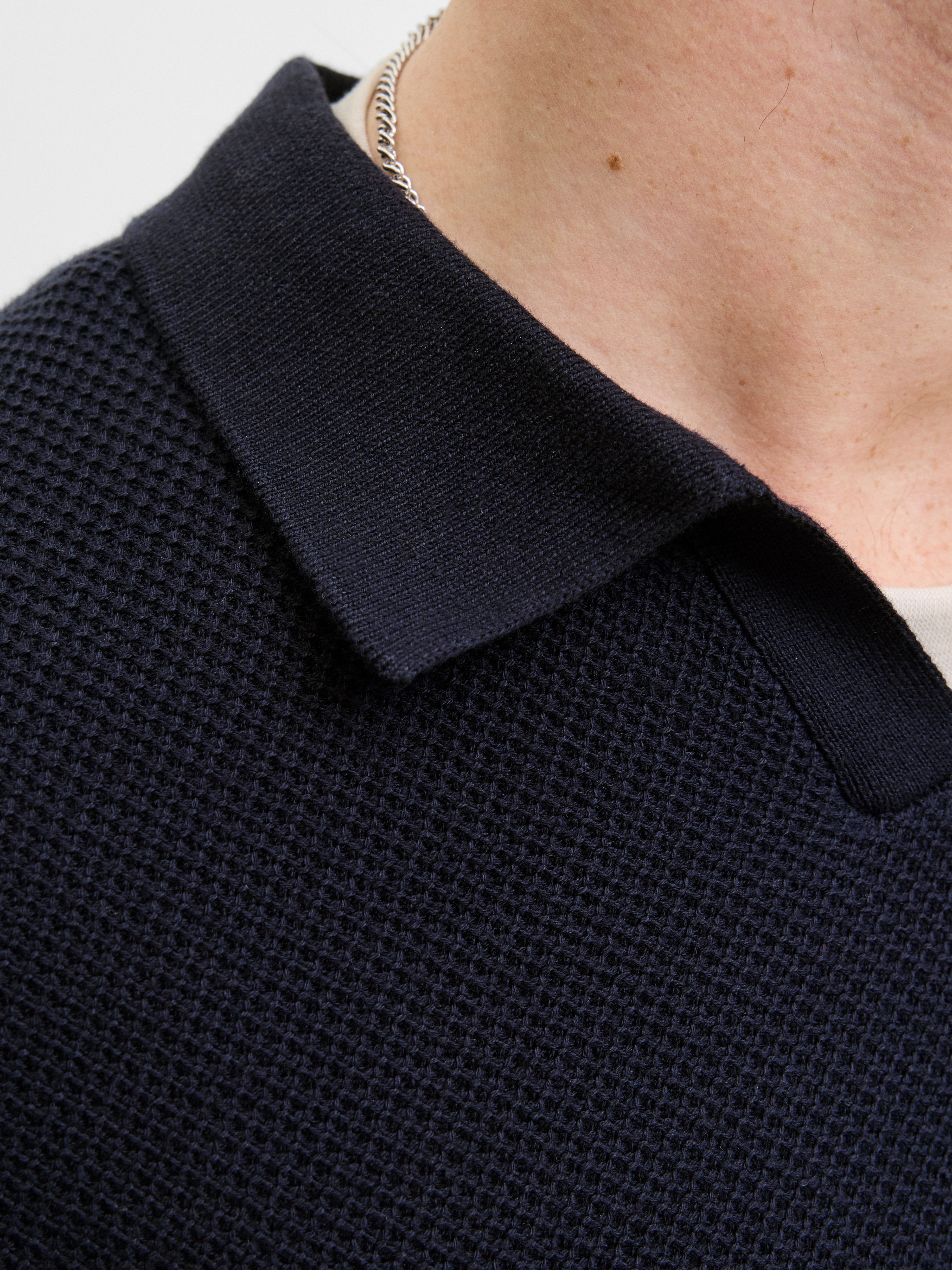 Jack & Jones Trui met polokraag JPRBLAEASTON KNIT SPLIT NECK LS SN