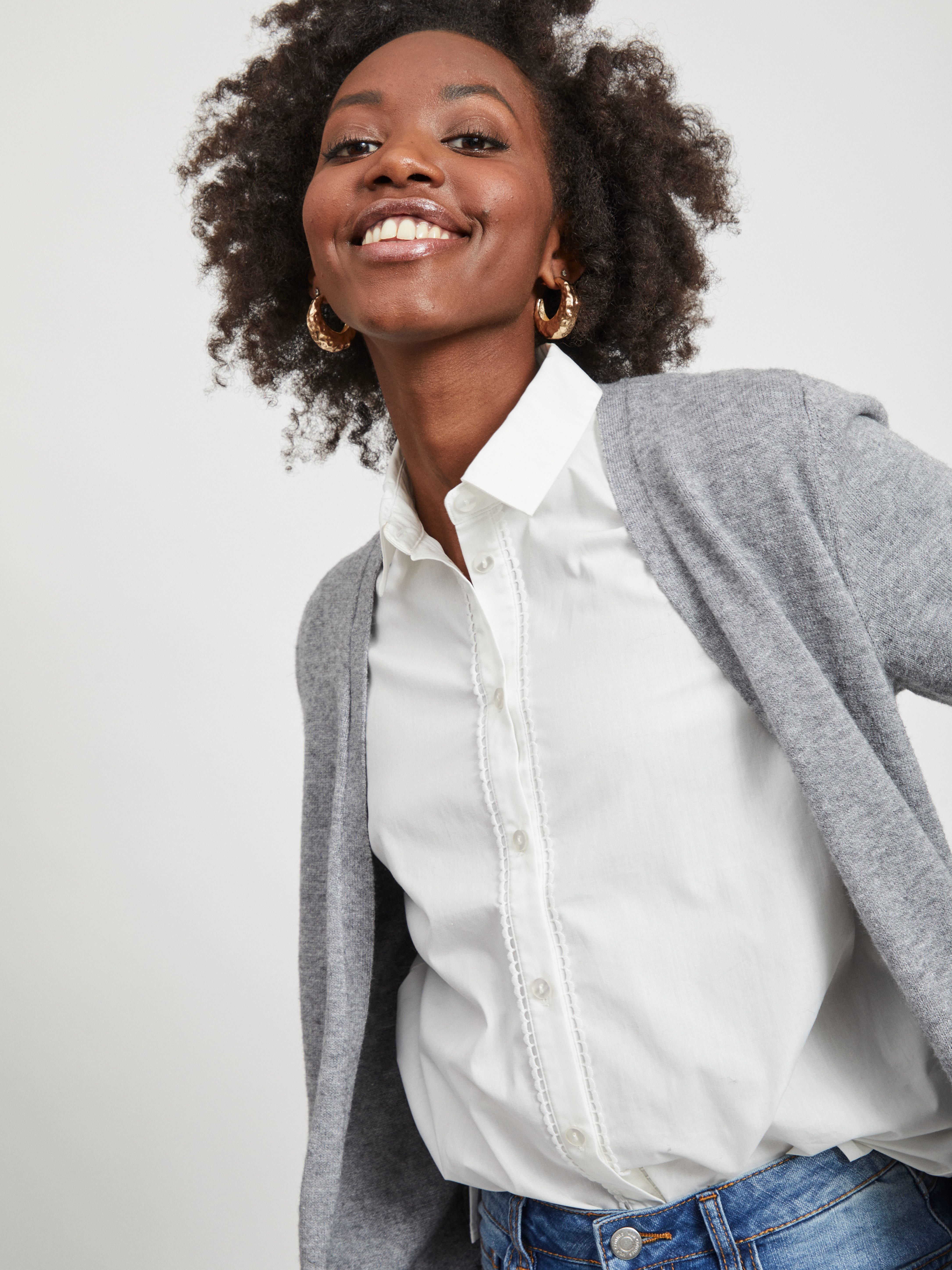 Vila Vest VIRIL OPEN L/S KNIT CARDIGAN - NOOS