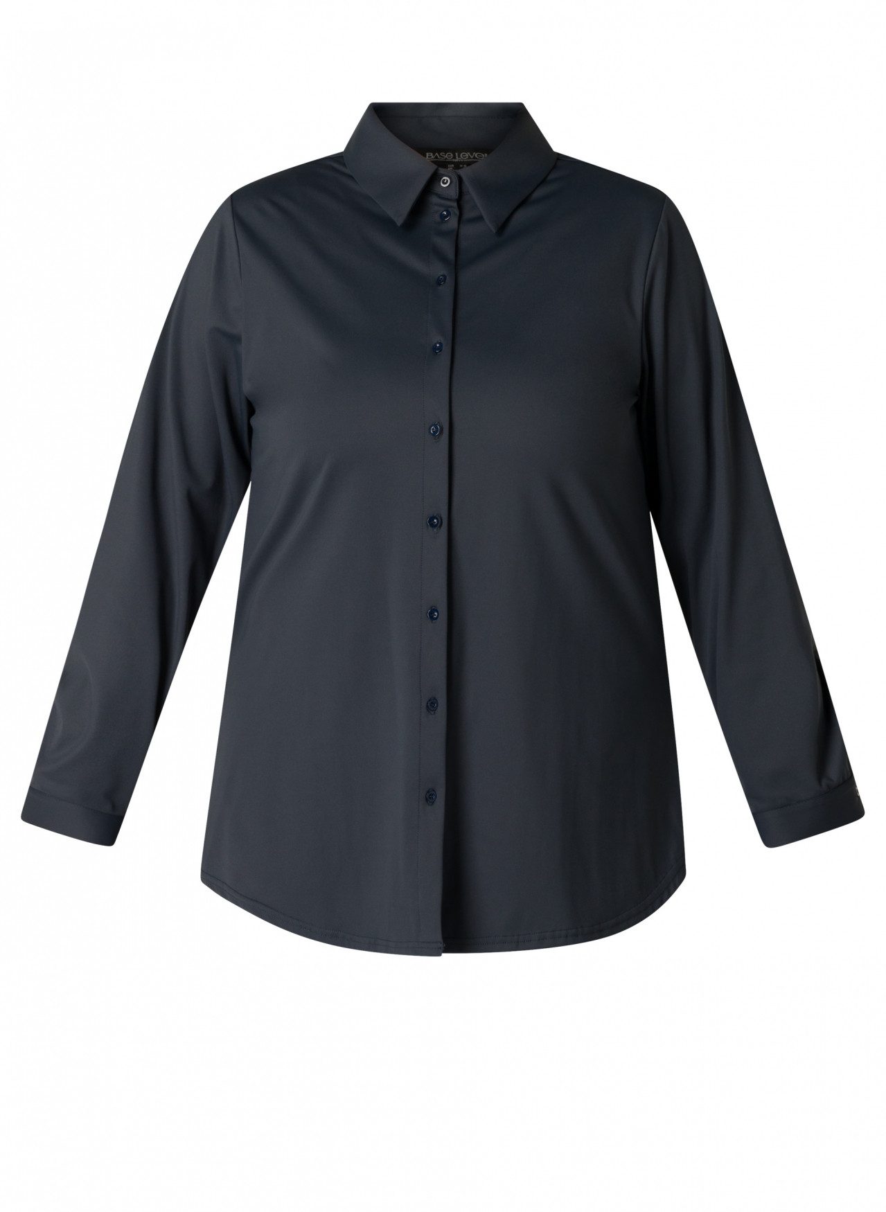 Base Level Curvy Blouse met lange mouwen Lara met stretch