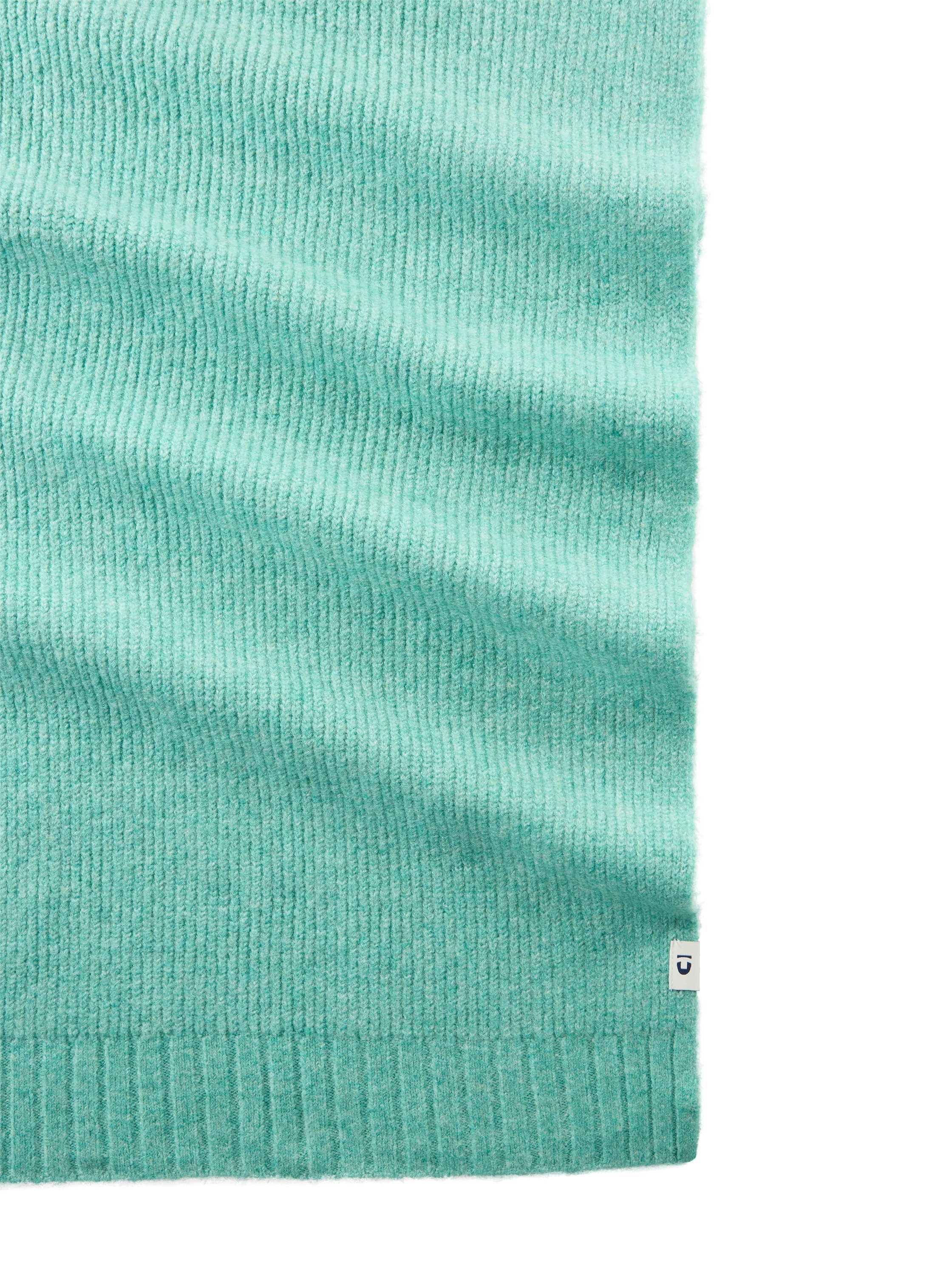 Tom Tailor Denim Gebreide sjaal effen met applicatie