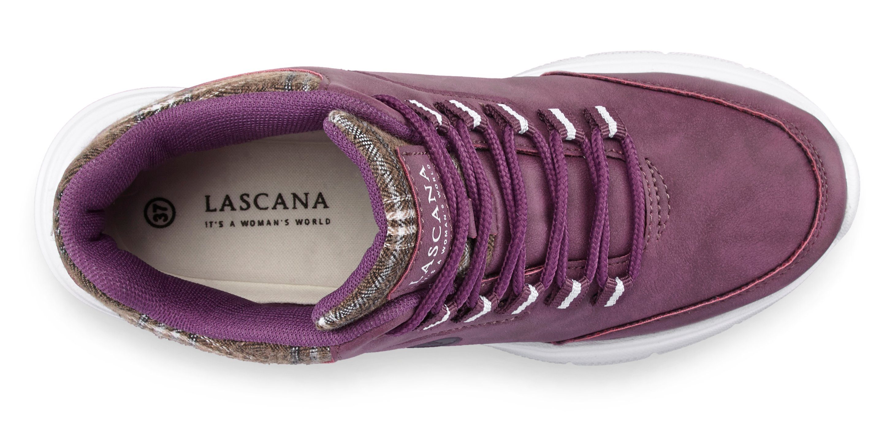 Lascana Sneakers met lichte zool, outdoorschoen, vrijetijdsschoen, trekking boots, vegan