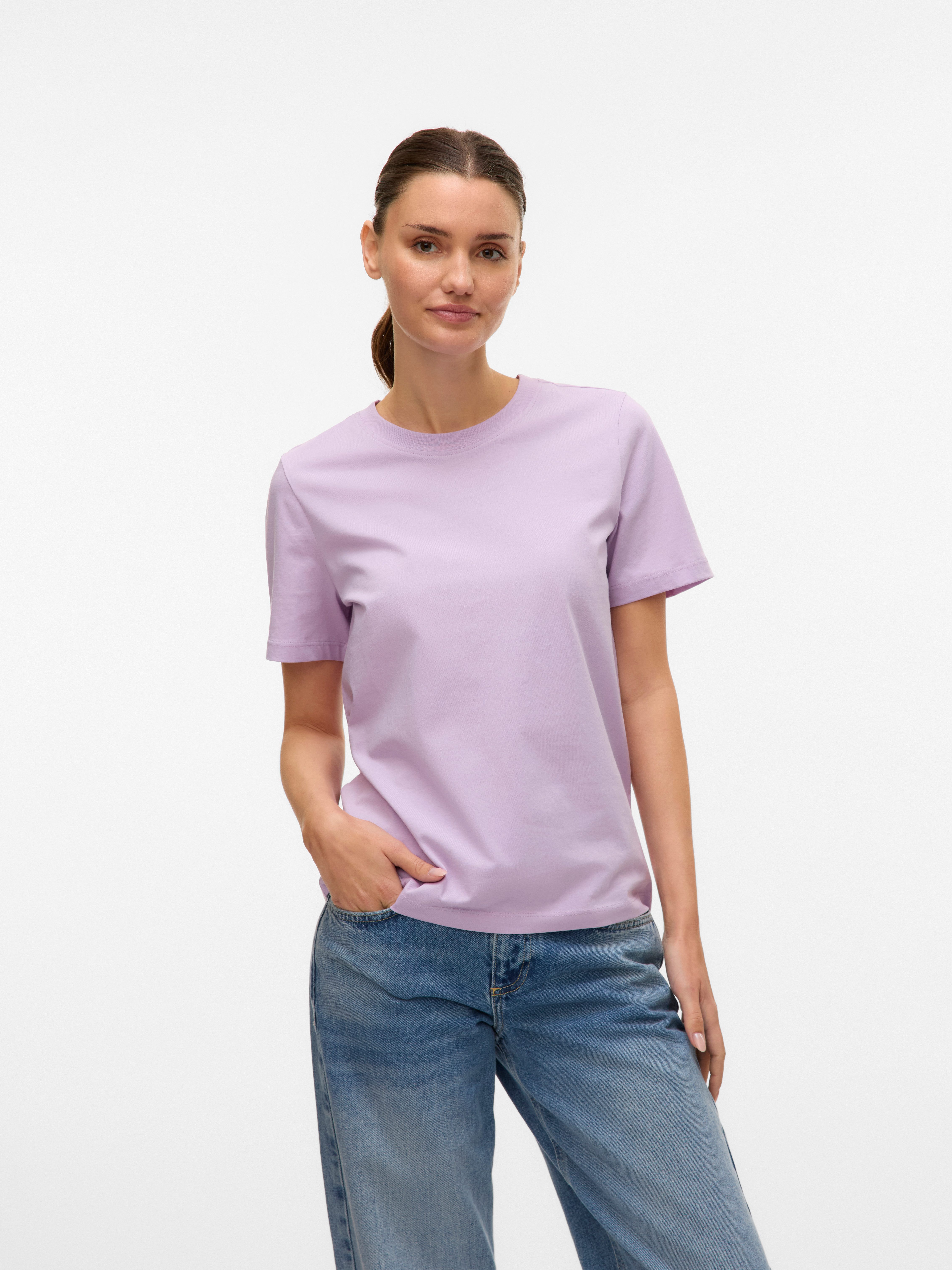 Vero Moda Shirt met korte mouwen VMPAULINA SS T-SHIRT GA JRS NOOS