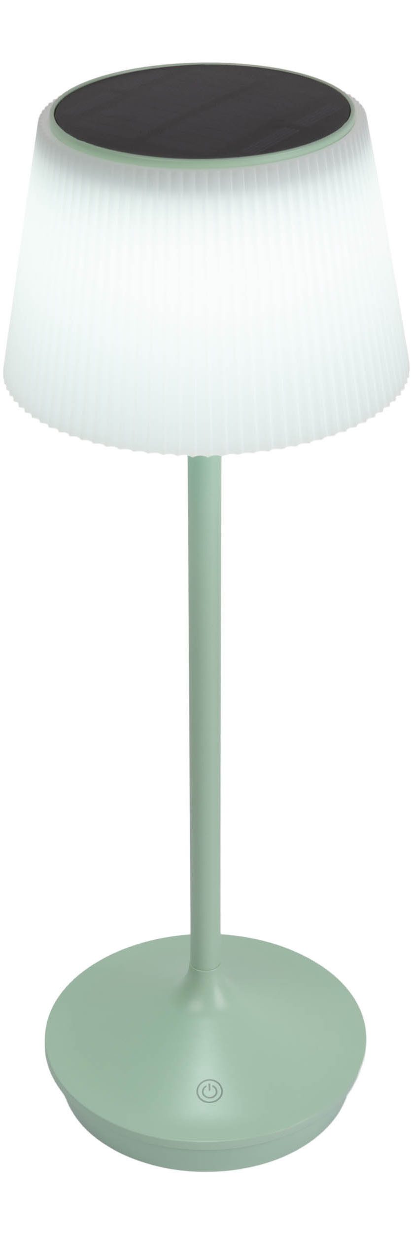 näve Led-tafellamp Zonne-lamp / acculamp "EMMI" Zonne-energie, accubedrijf, CCT, aanraaksensor, accutafellamp (1 stuk)