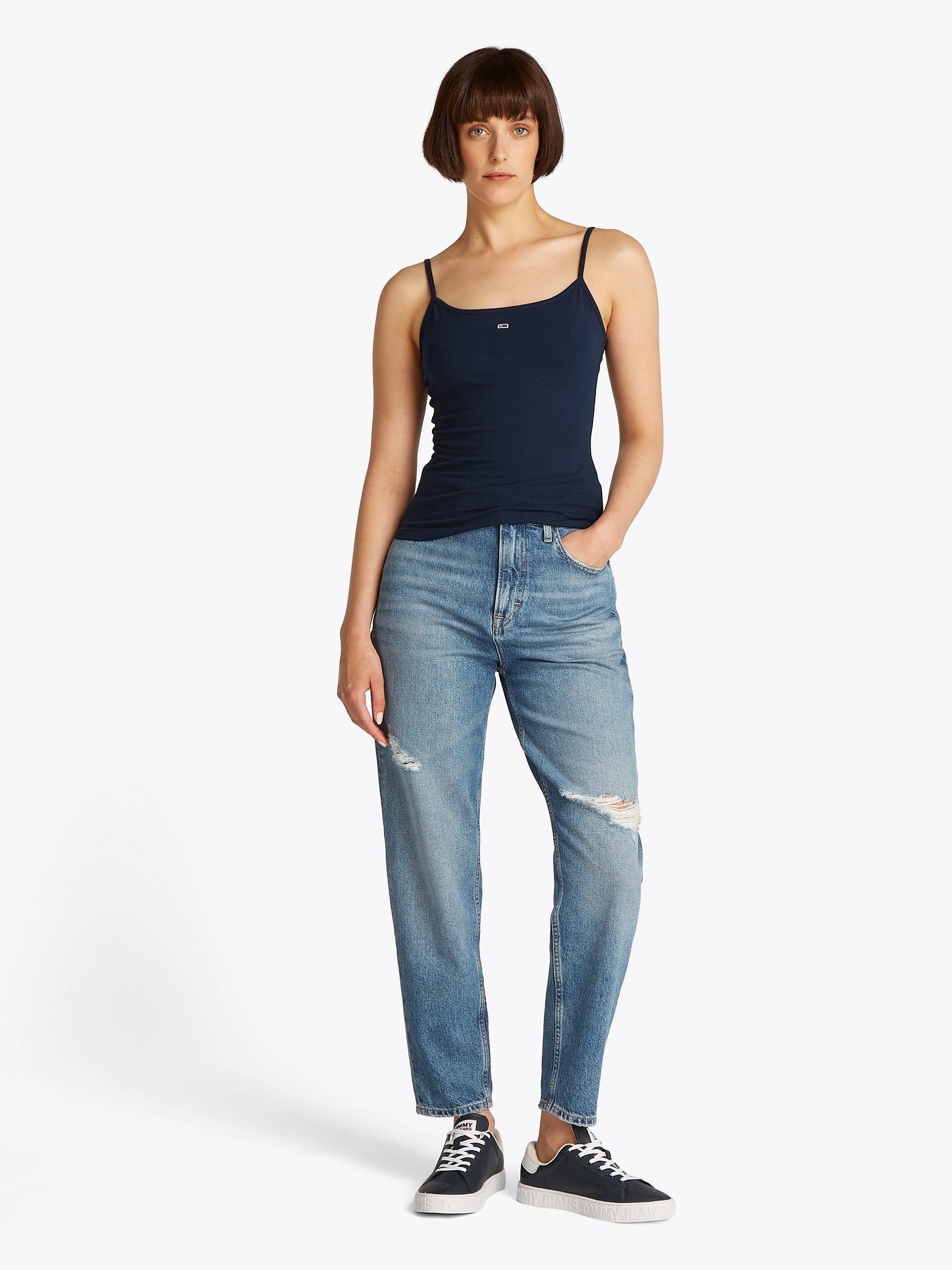 TOMMY JEANS Top met spaghettibandjes TJW ESSENTIAL STRAP TOP EXT