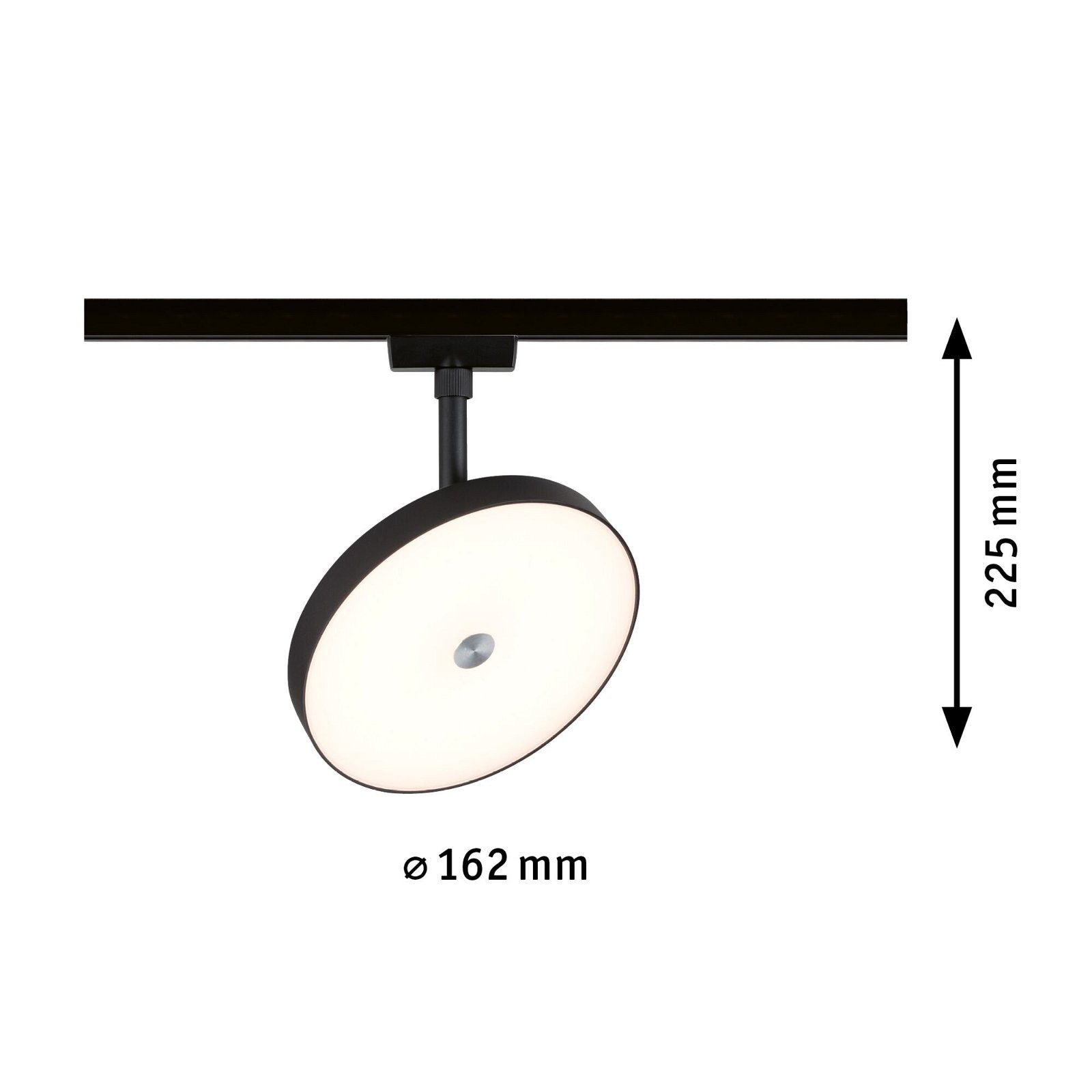 Paulmann Railsysteem-lampen URail rail spot Hildor 850lm 15W 3000K 230V Chroom mat