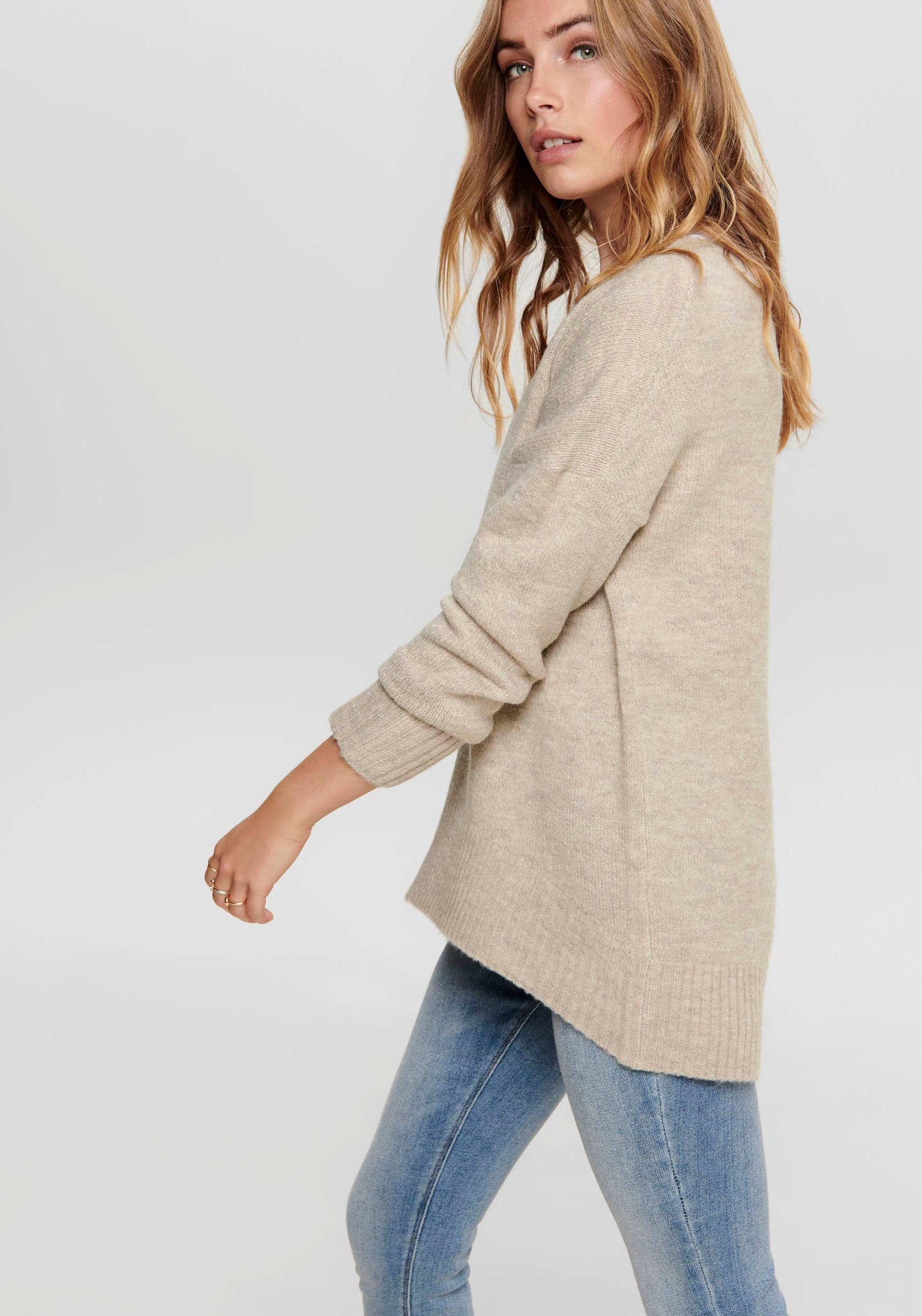 Only Trui met ronde hals ONLNANJING L/S PULLOVER KNT NOOS
