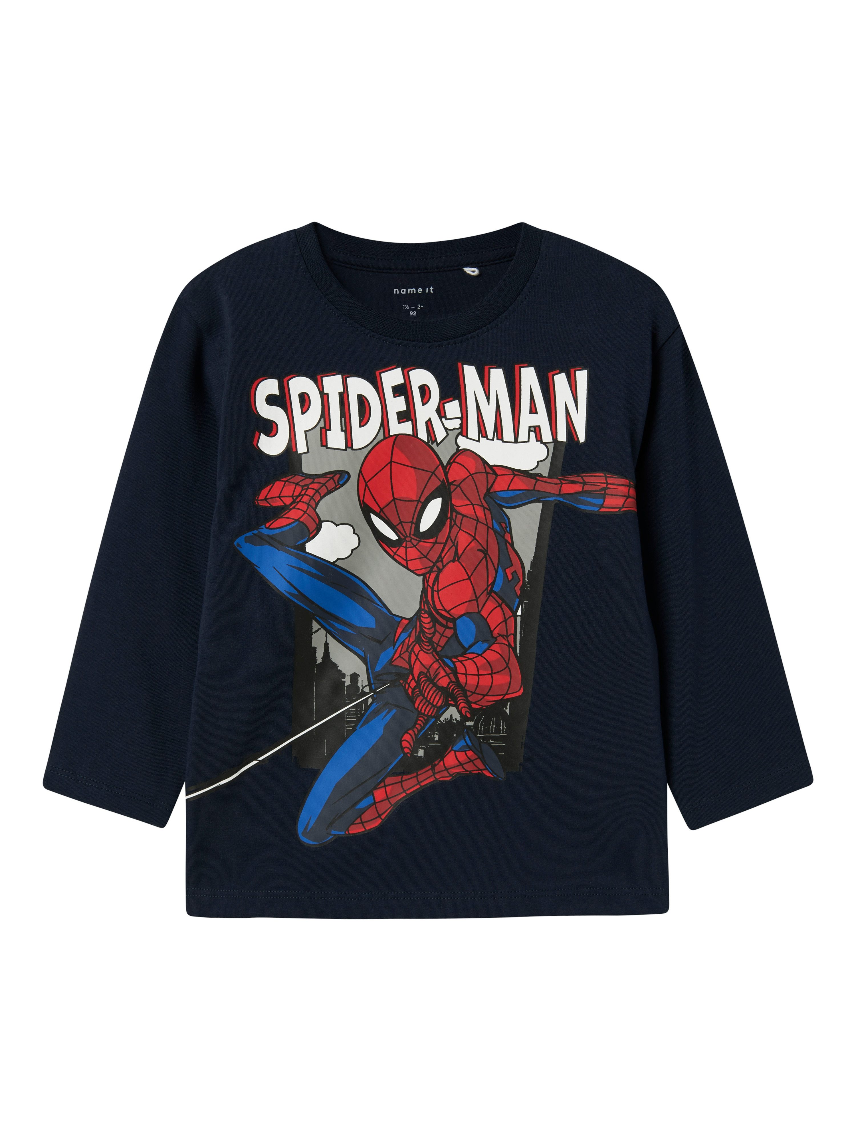 Name It Shirt met lange mouwen NMMJUICE SPIDER NREG LS TOP NOOS MAR