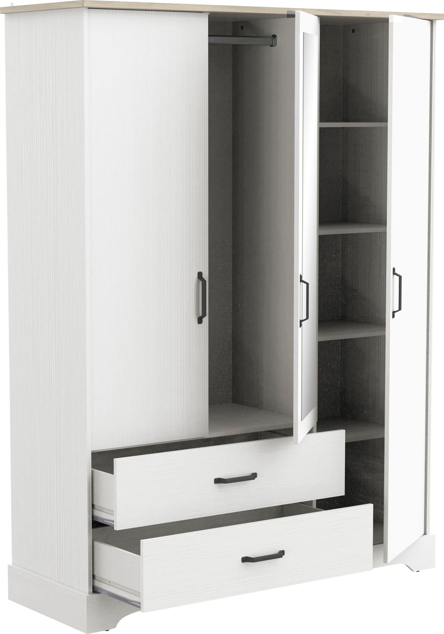 Demeyere GROUP Draaideurkast Cottage Breedte ca. 150 cm, hoogte ca. 200 cm, compleet met binneninrichting