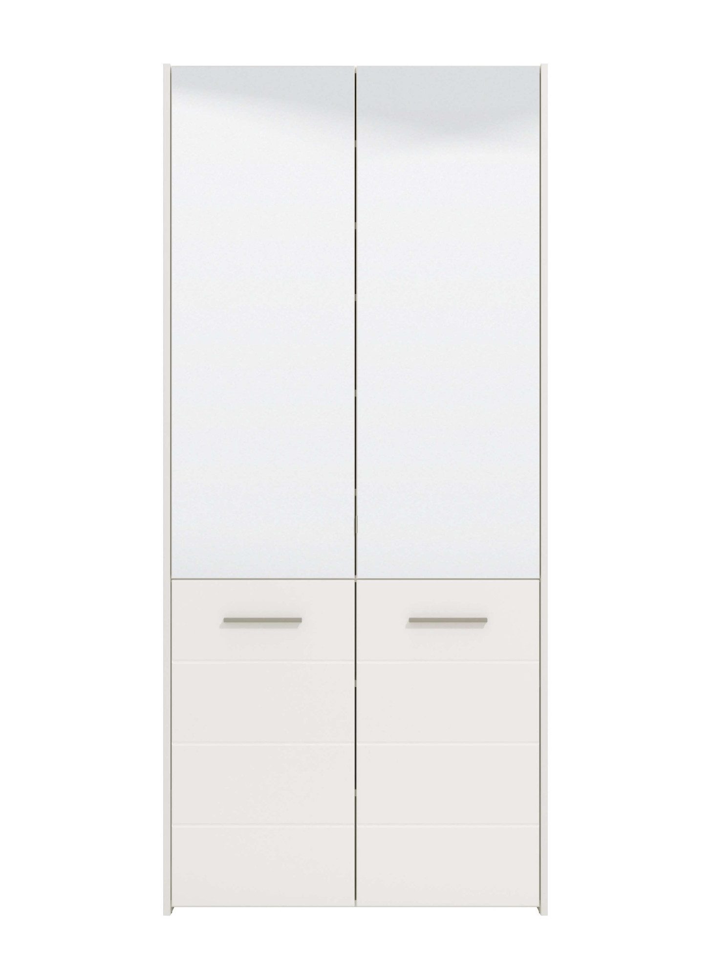 INOSIGN Schoenenkast Menorca schoenenkast, opslagkast, schoenenrek, breedte 90 cm met vier deuren, in moderne en elegante kleuren, met twee spiegels