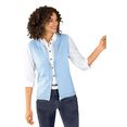 casual looks mouwloos vest blauw