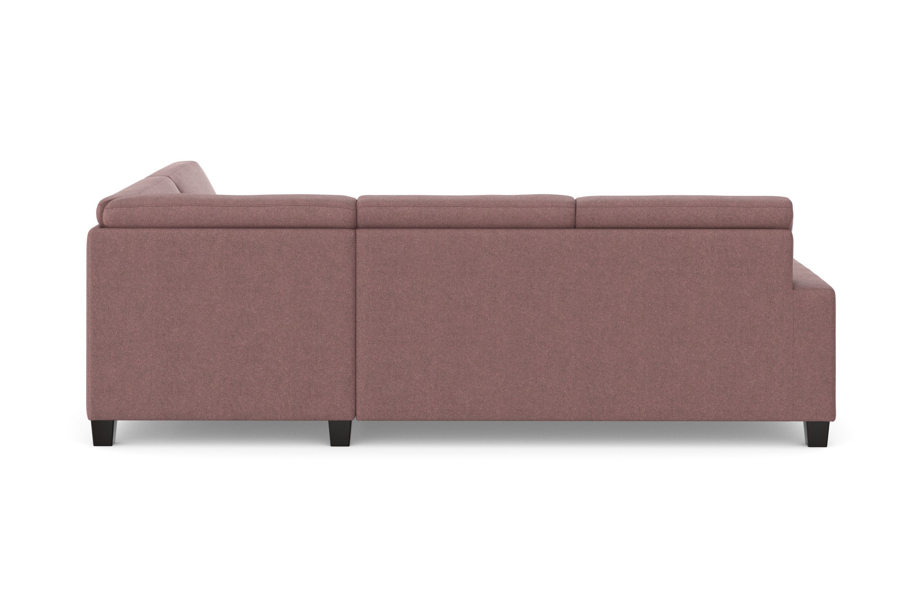DOMO collection Hoekbank Florentina tijdloos en elegant, zitnaden als designelement, L-vorm