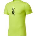 reebok trainingsshirt edgeworks graphic t-shirt geel