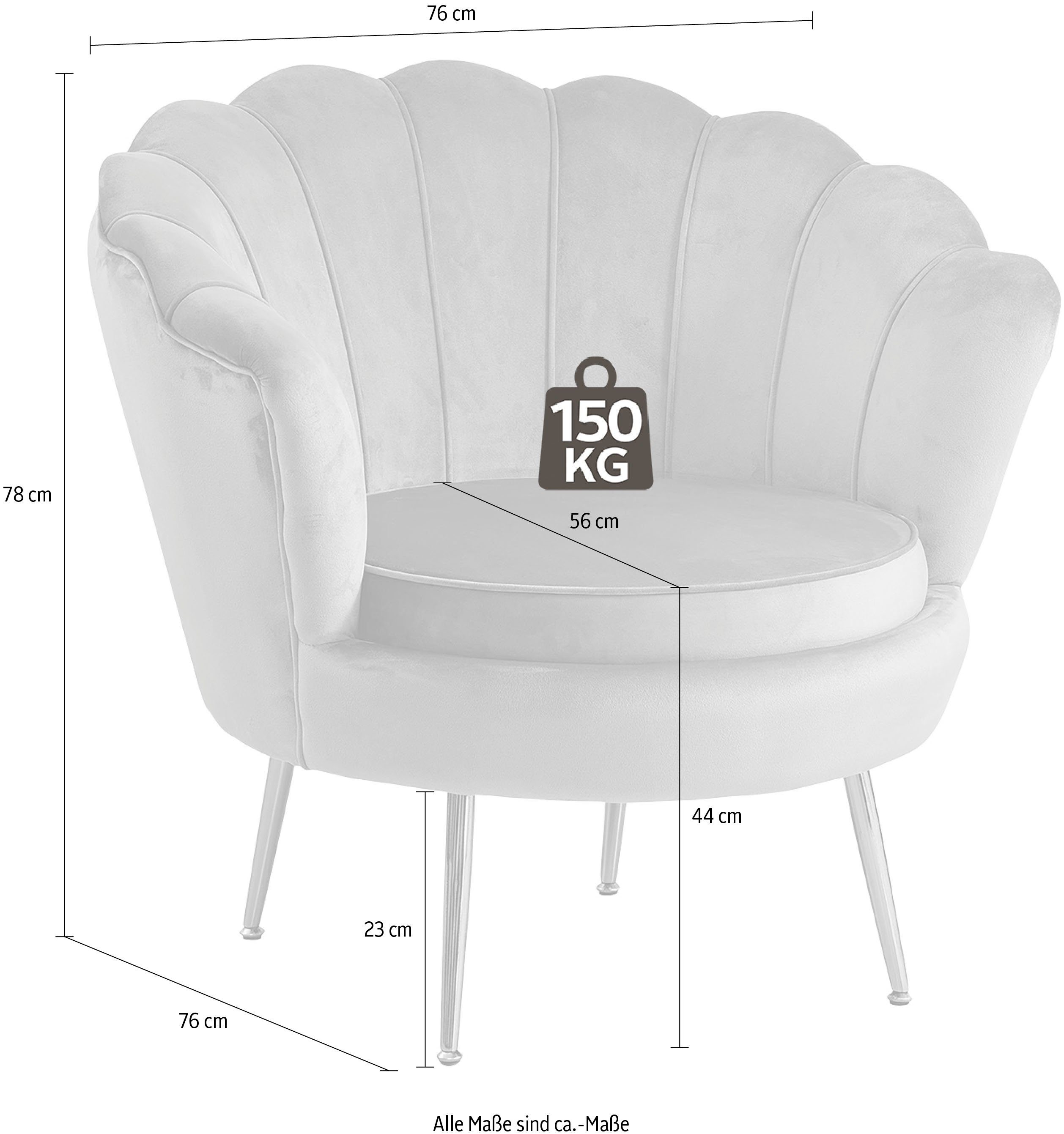 SalesFever Loungestoel Clam opvallend schelpdesign