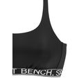 bench. bustierbikini yva met bench-opschrift zwart
