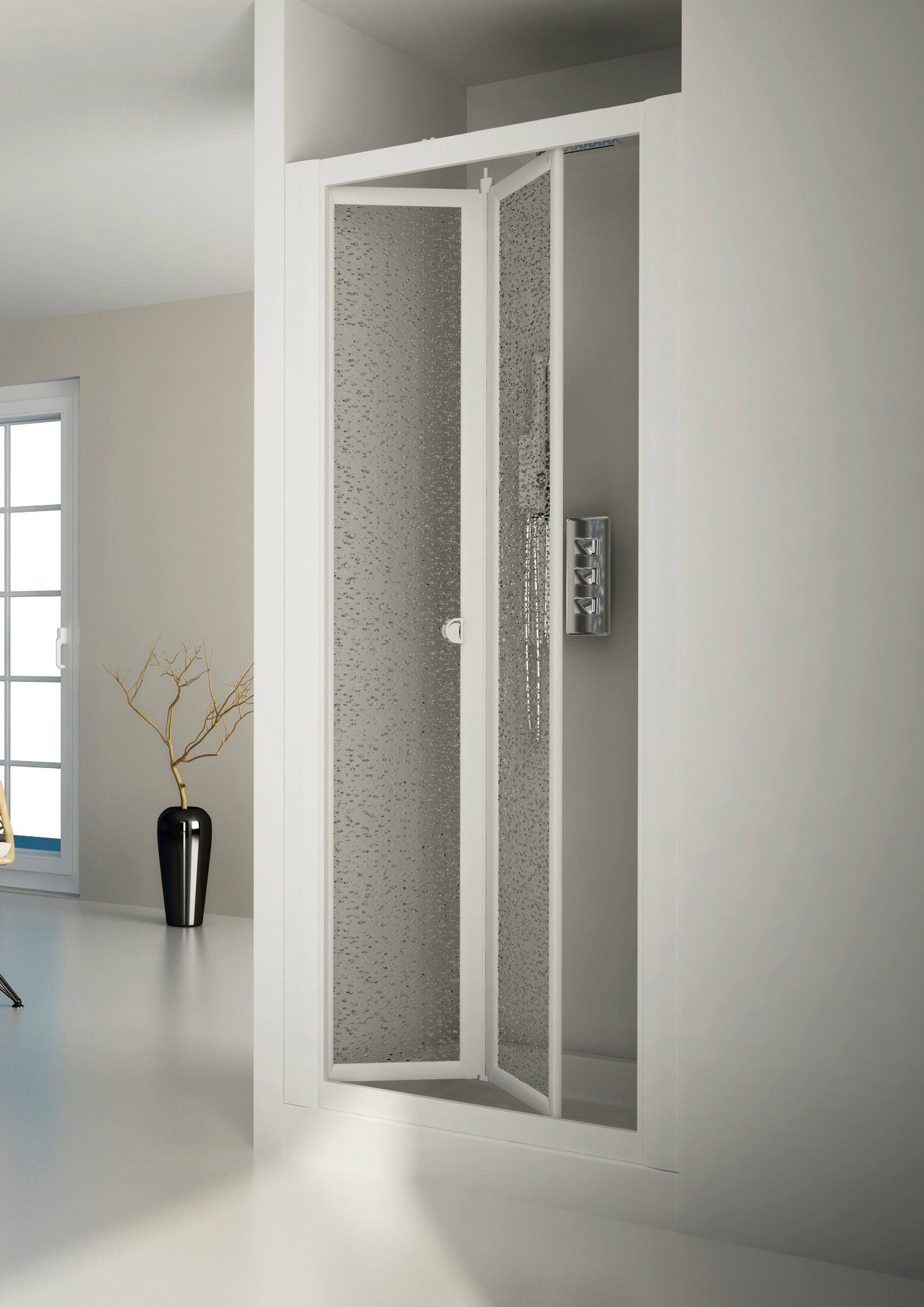 Forte Douche-klapdeur Domino BxH: 95 x 185 cm, 97 cm