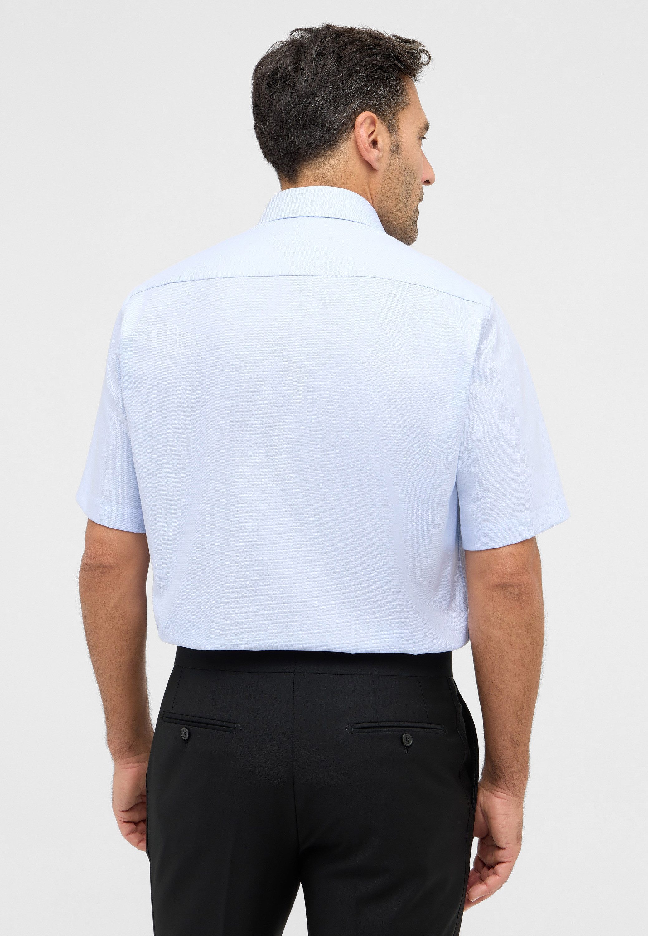 Eterna Overhemd met korte mouwen Comfort fit NON IRON (strijkvrij)