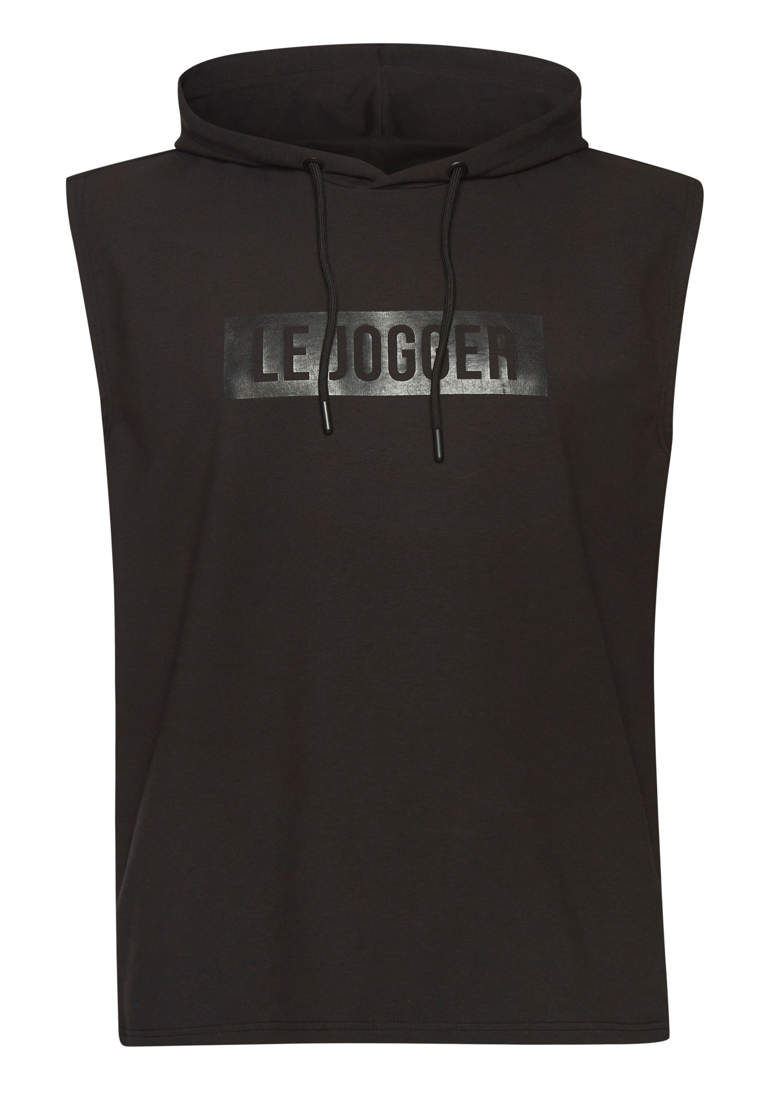 le jogger® Capuchontrui met print en koordtrek