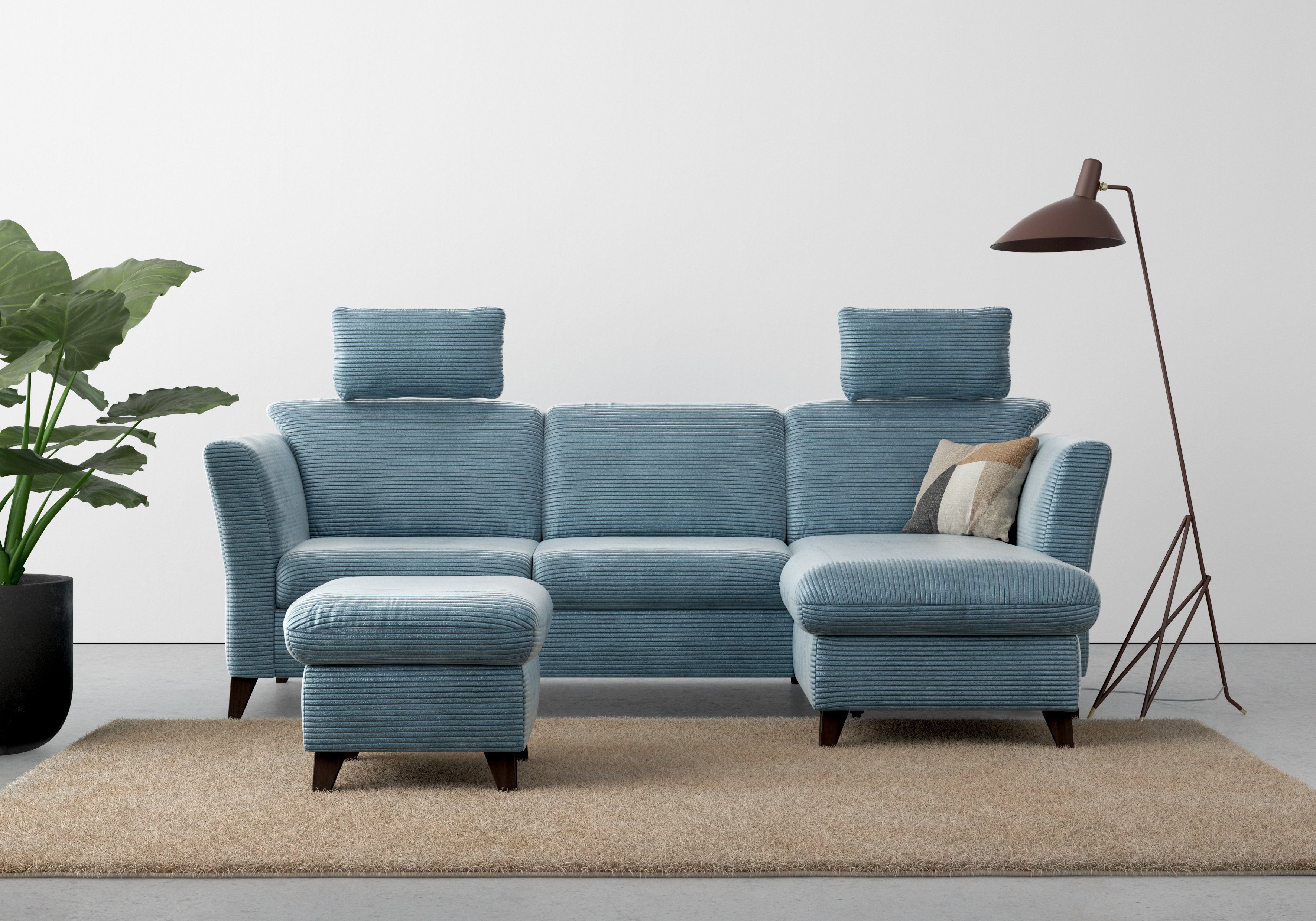 Home affaire Hocker Trelleborg Cord-bekleding, met opbergvak, inclusief binnenveringsinterieur
