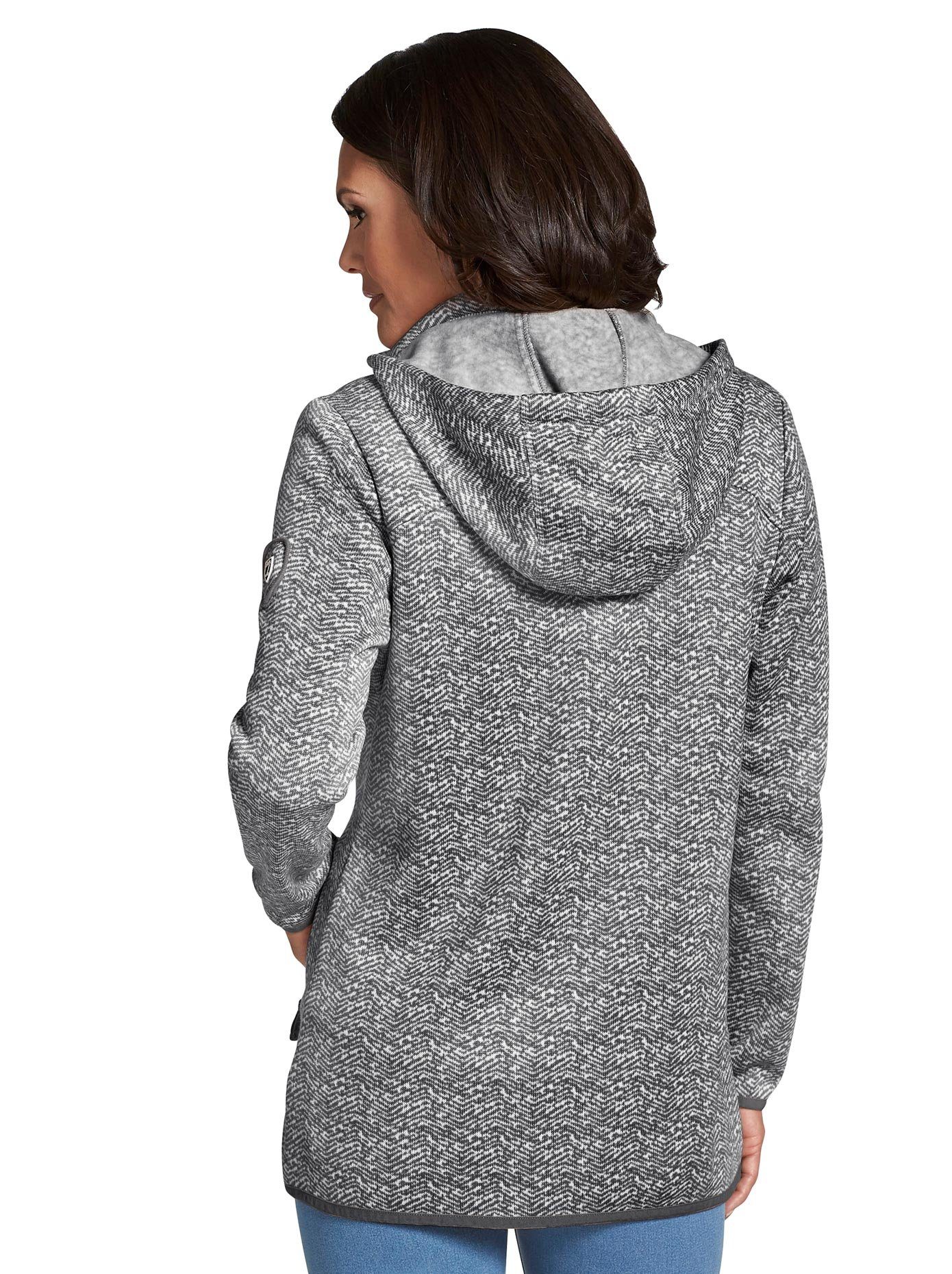 Casual Looks Fleecejack met capuchon