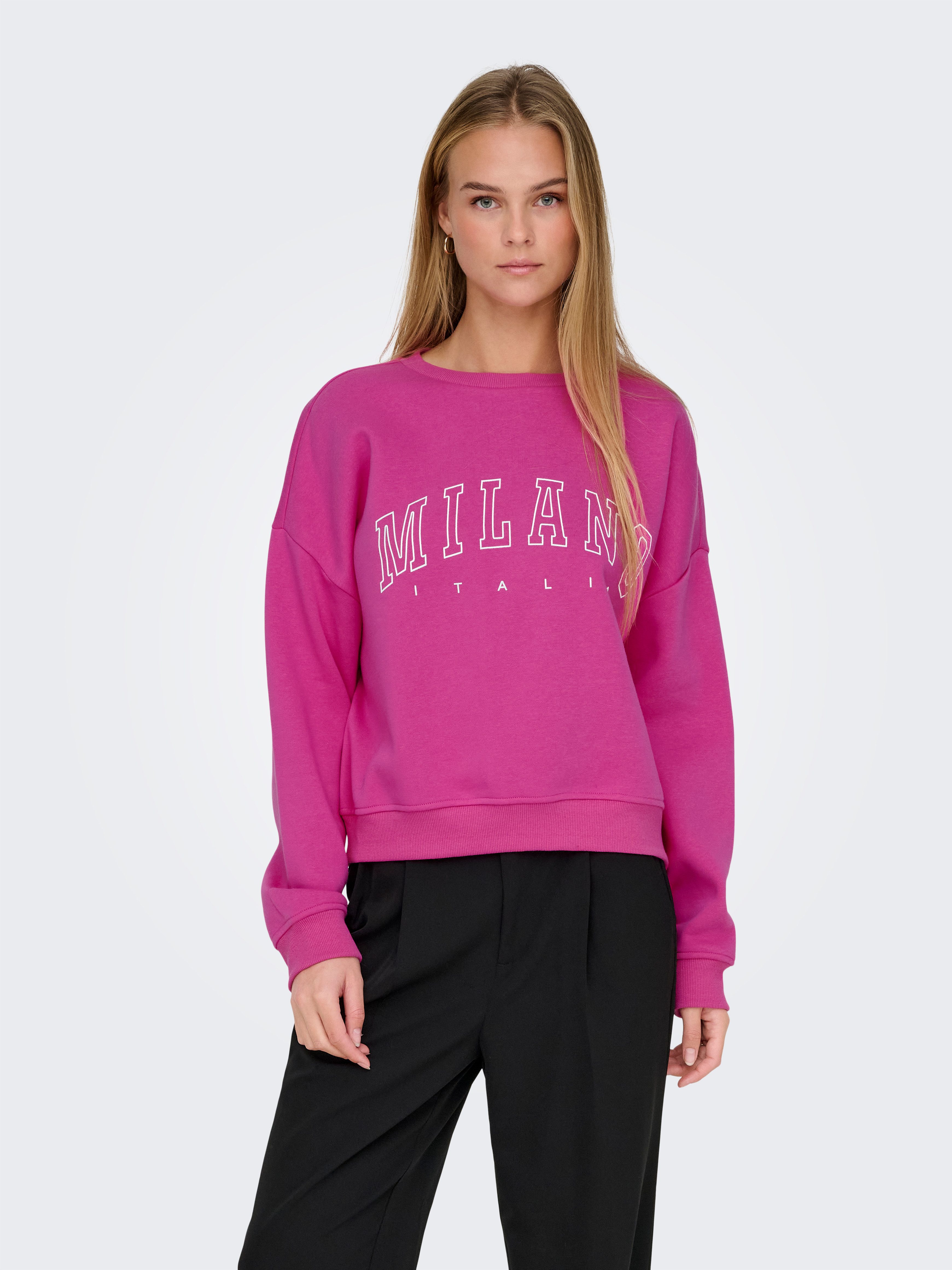 Only Sweatshirt ONLSWEAT L S CREW OVERSIZE STATE SWT