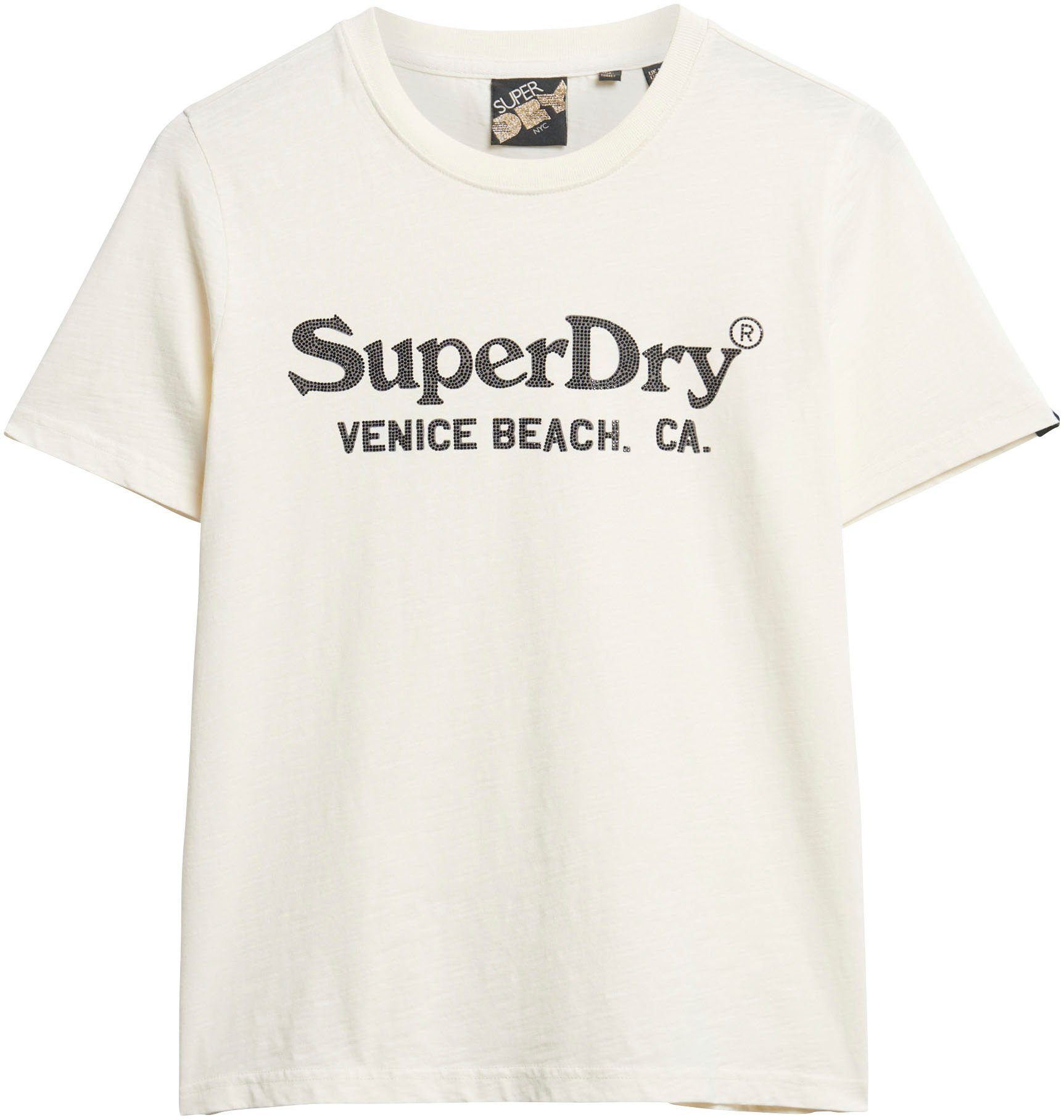 Superdry T-shirt METALLIC VENUE RELAXED TEE