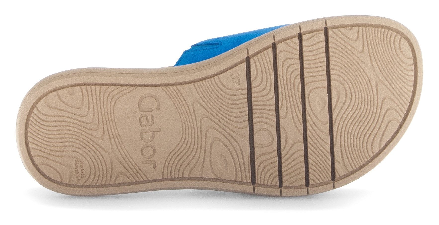 Gabor Slippers , plateau, zomerschoen, slippers met grote decoratieve gesp