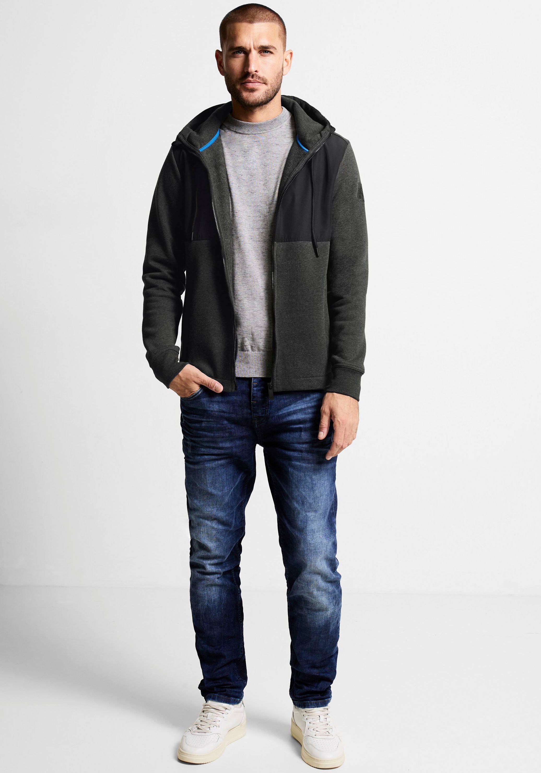 STREET ONE MEN Sweatvest in heuplang model