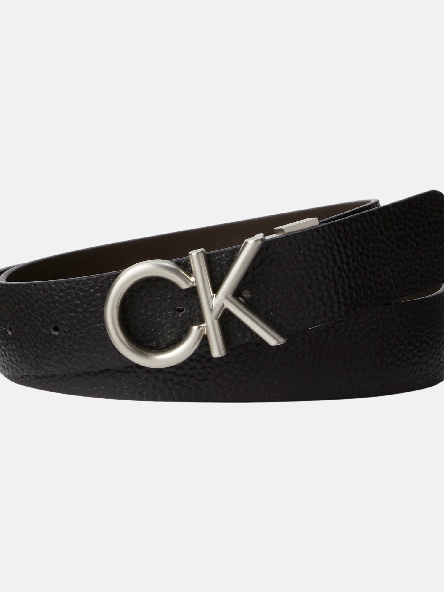 Calvin Klein Leren riem CK HALLMARK LOGO 35MM ADJ/REV