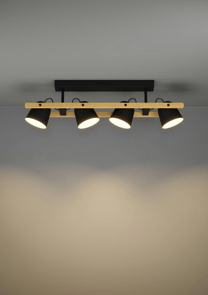 EGLO Plafondlamp HORNWOOD-Z FSCM70HB, ZigBee, app en spraakbesturing Alexa, RGB, dimbaar, 78 cm (1 stuk)