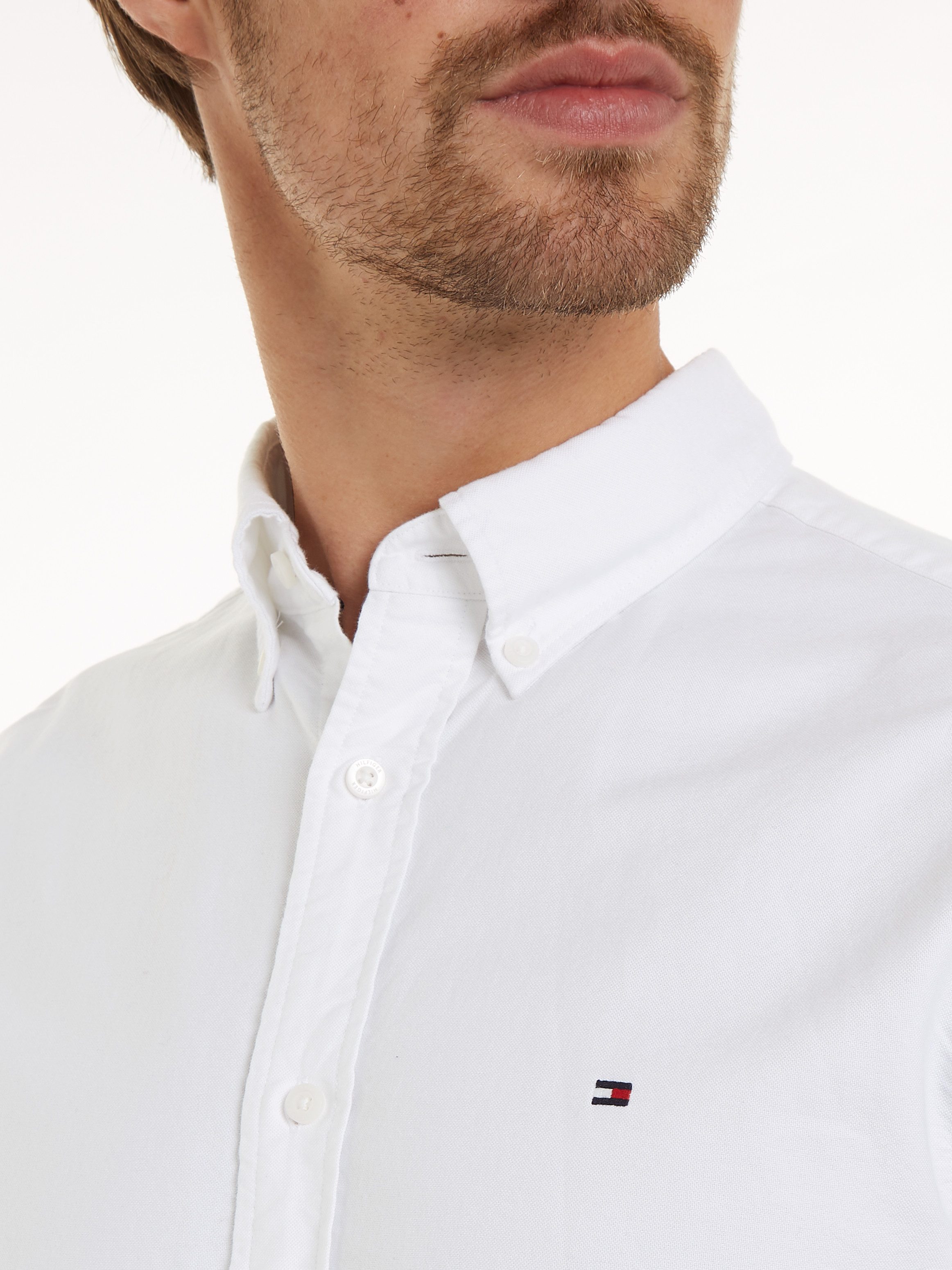 Tommy Hilfiger Overhemd met lange mouwen SOLID HERITAGE OXFORD RF SHIRT