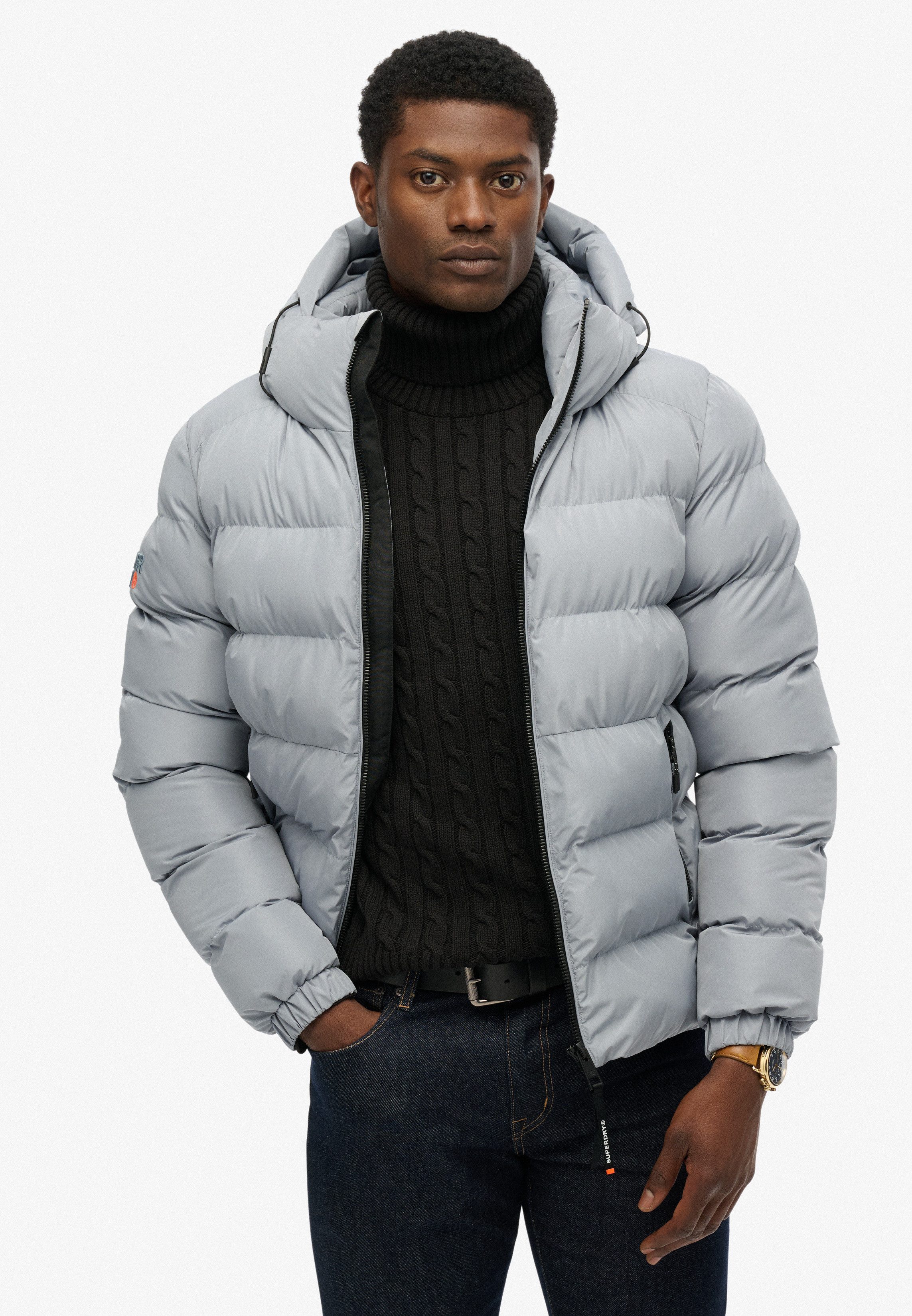 Superdry Gewatteerde jas HOODED SPORTS PUFFER JACKET