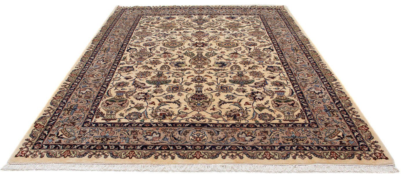 morgenland Wollen kleed Kaschmar bloemmotief beige 280 x 204 cm Uniek exemplaar met certificaat